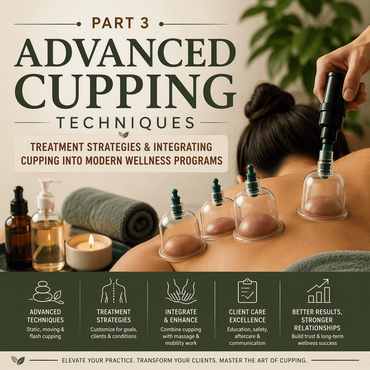 Advanced Cupping Techniques - Treatment strategies & integrating Cupping into modern wellness programs.