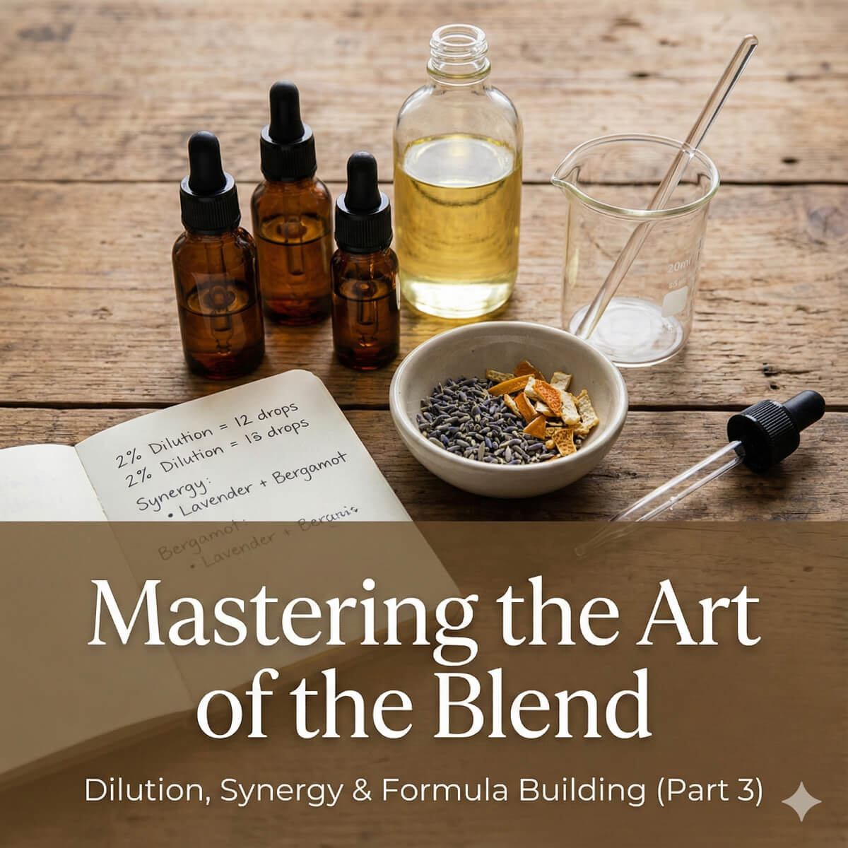 Aromatherapy & Carrier OIls Part 3 - Mastering The Art of the Blend. Dulution, Synergy & Formula Building.