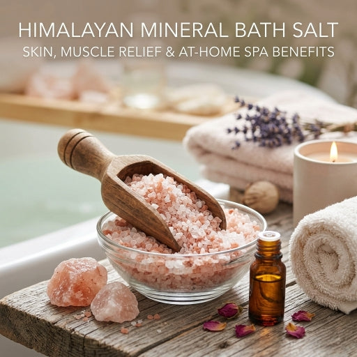 Himalayan Mineral Bath Salt - Skin, Muscle Relief & At Home Spa Benefits