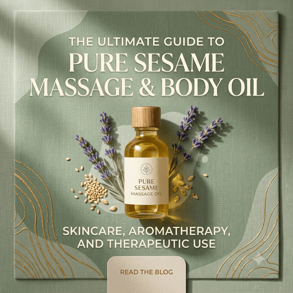The Ultimate Guide To 100% Pure & Natural Sesame Massage, Body, Aromatherapy Carrier Oil