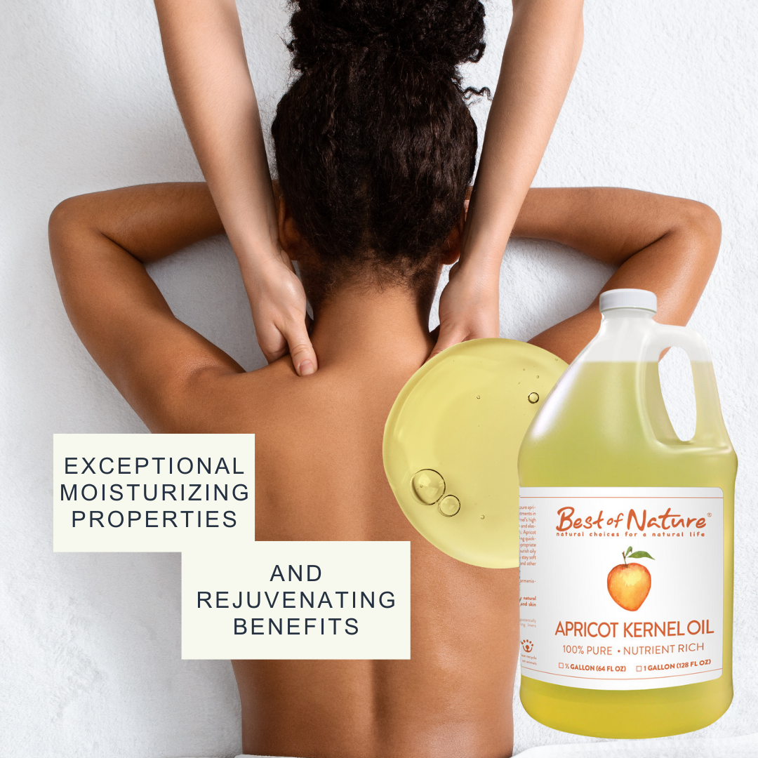 Best of Nature Apricot Kernel Massage & Body Oil - 100% Pure