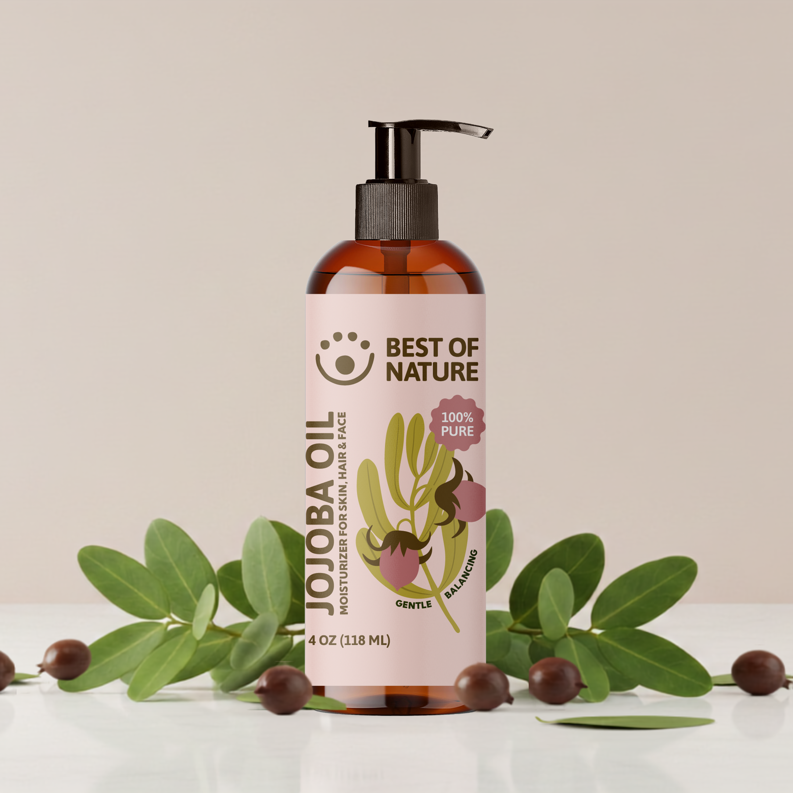 Best of Nature Jojoba Massage & Body Oil (Unrefined)- 100% Pure