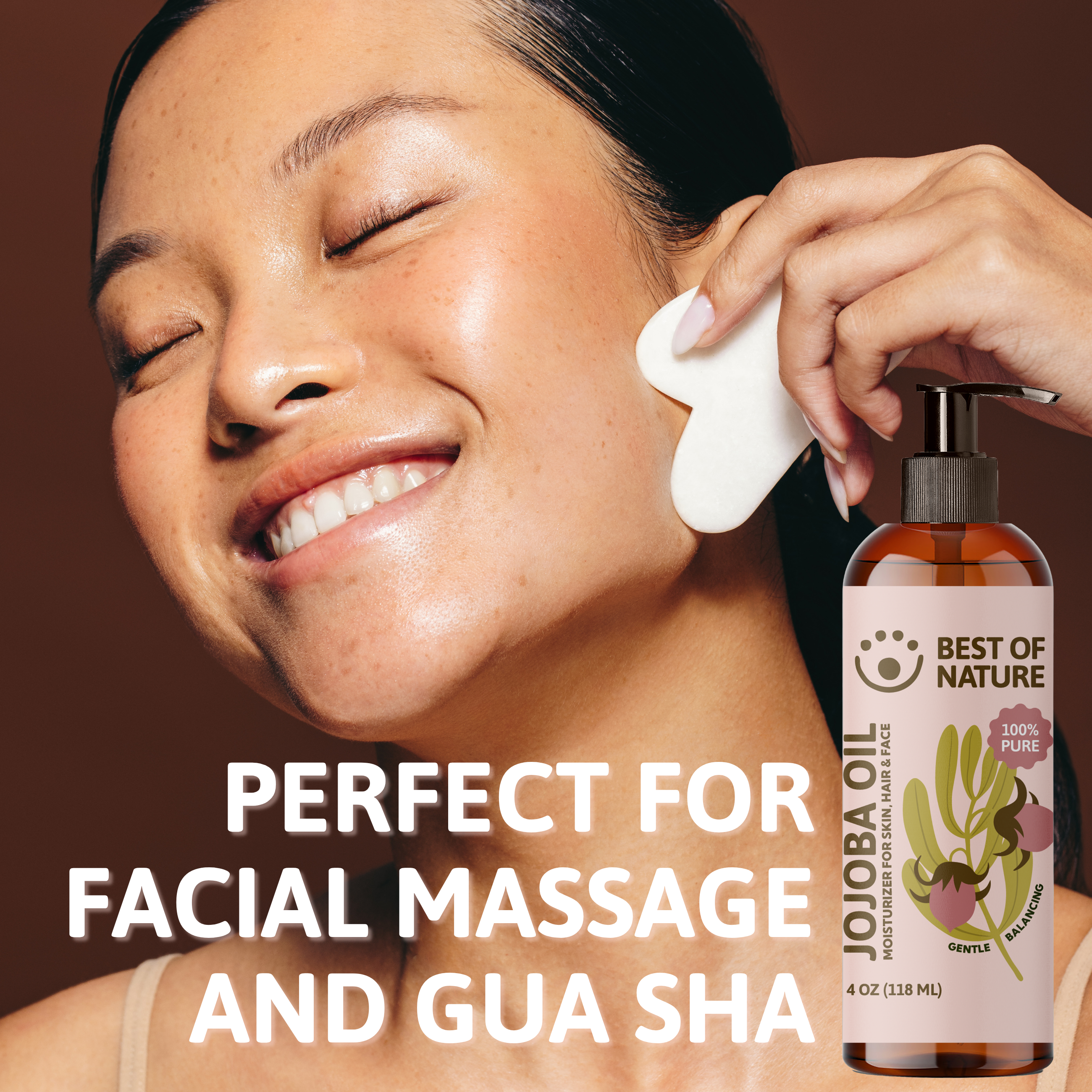 Best of Nature Jojoba Massage & Body Oil (Unrefined)- 100% Pure