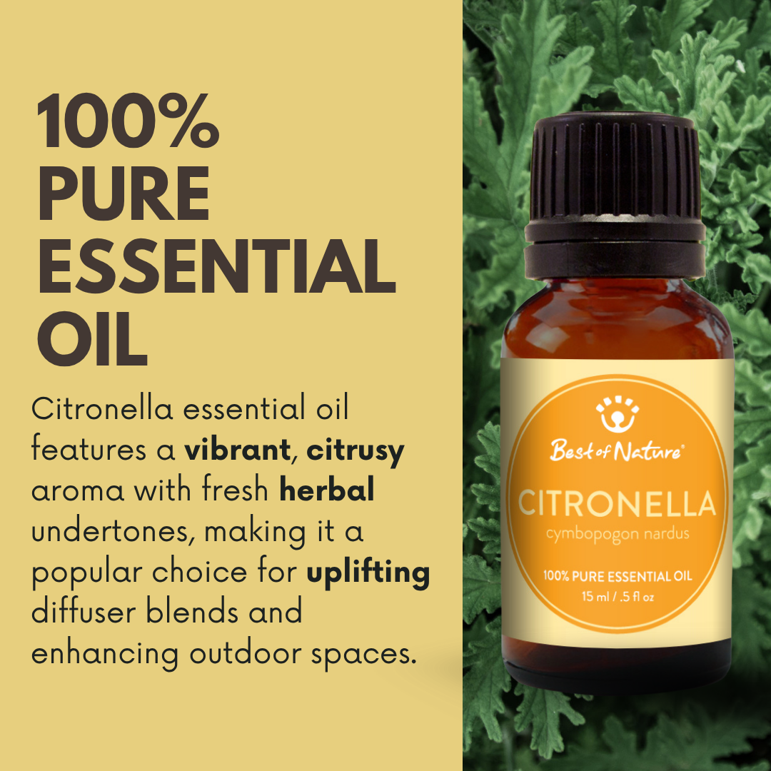 Best of Nature Citronella Essential Oil - 100% Pure