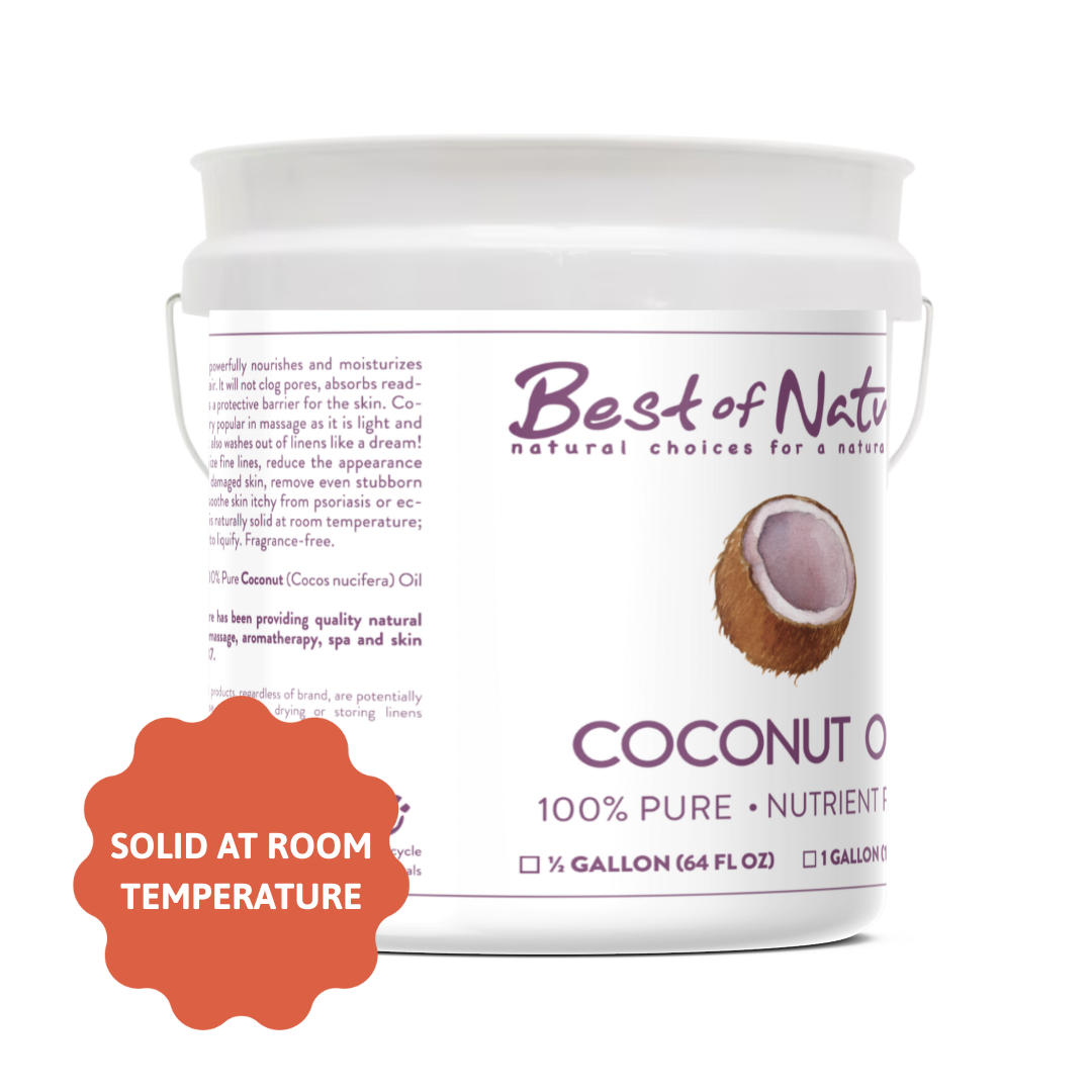 Best of Nature Coconut Massage & Body Oil (Solid) - 100% Pure