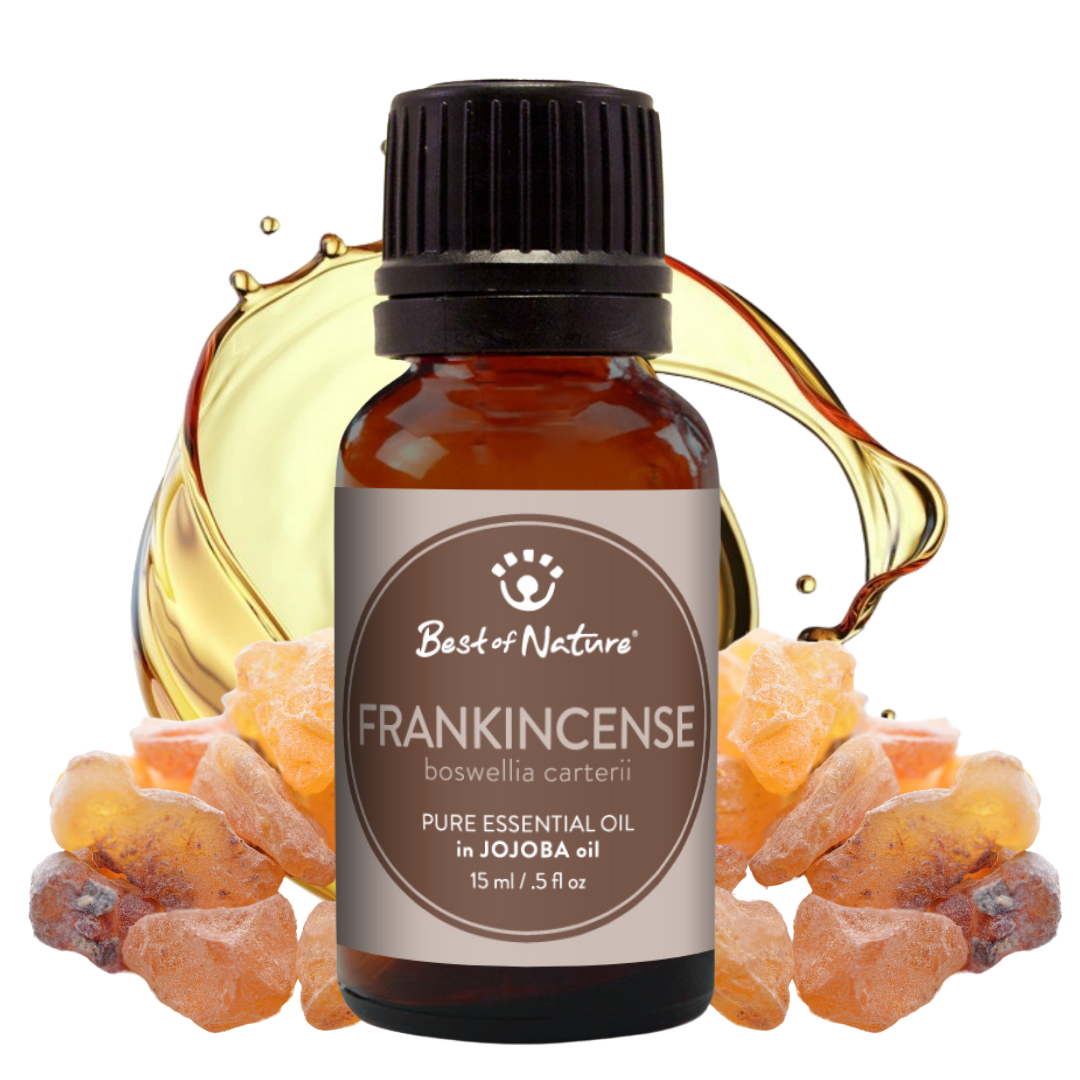 Best of Nature Frankincense Olibanum Essential Oil blended with Jojoba Oil