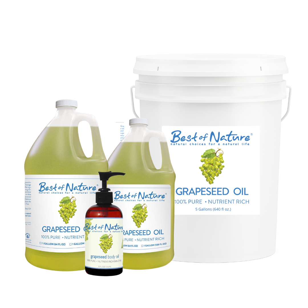 Best of Nature Grapeseed Massage & Body Oil - 100% Pure