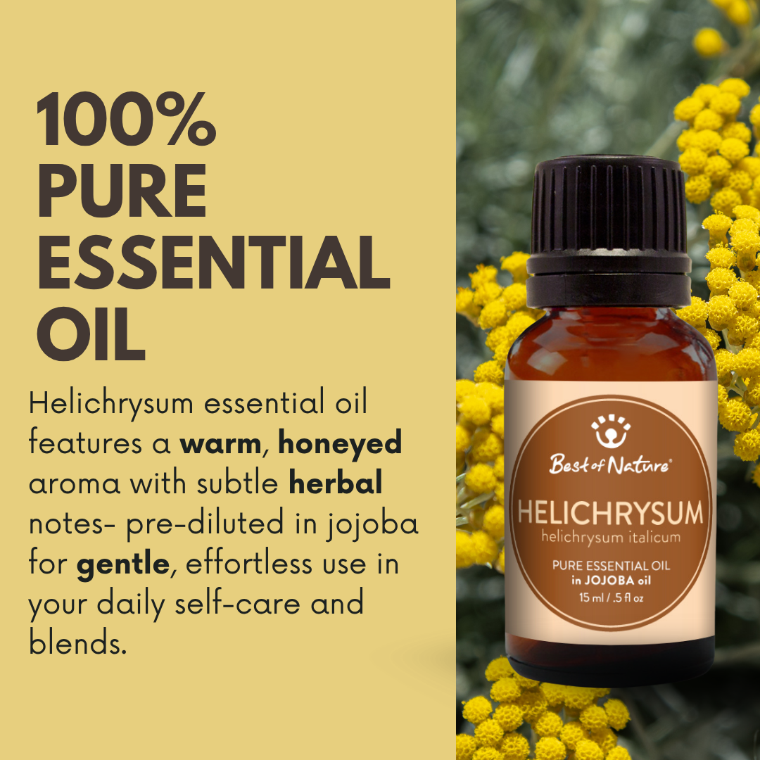 Best of Nature Helichrysum Essential Oil blended with Jojoba Oil