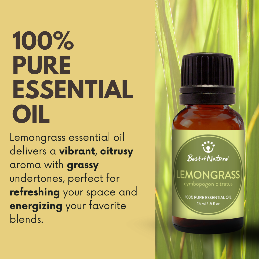 Best of Nature Lemongrass Essential Oil - 100% Pure