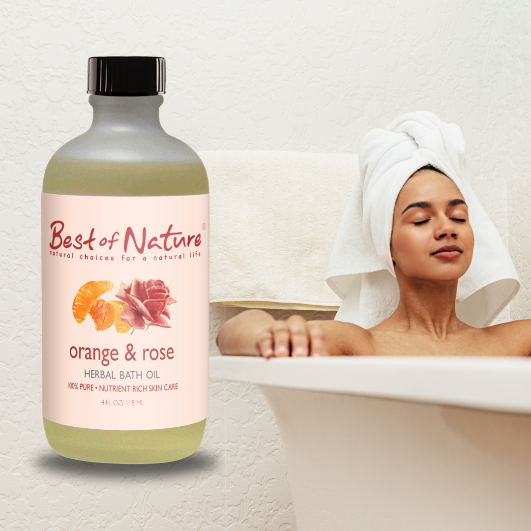 Best of Nature Orange & Rose Herbal Bath Oil