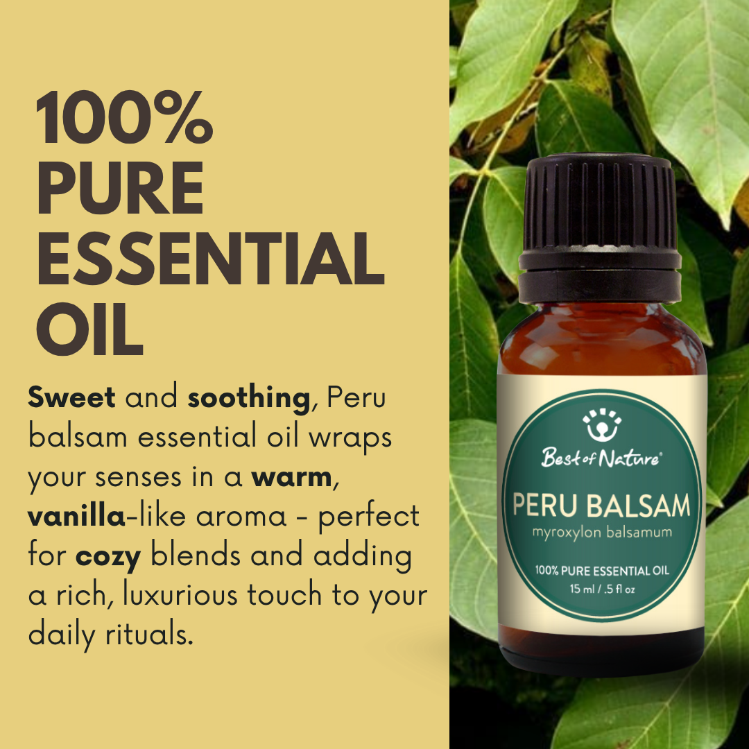 Best of Nature Peru Balsam Essential Oil - 100% Pure