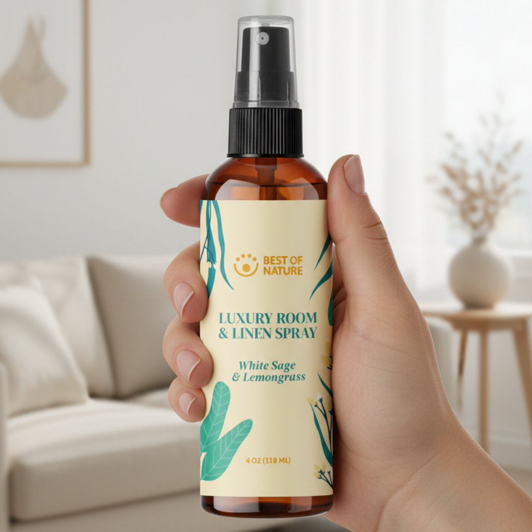 White Sage & Lemongrass Luxury Room & Linen Spray made with Pure Essential Oils