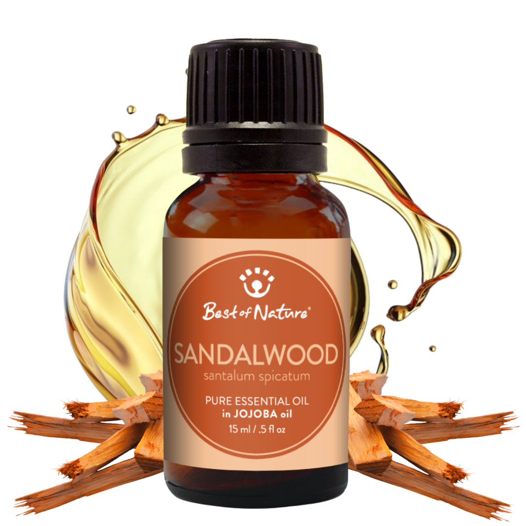 Best of Nature Sandalwood Essential Oil blended with Jojoba Oil