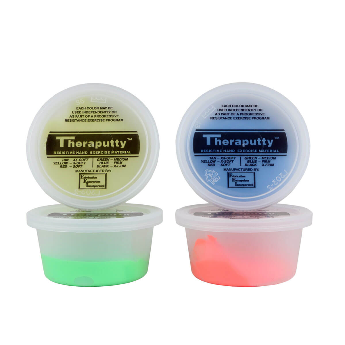 Theraputty Standard Exercise, Physical and Occupational Therapy Putty. 4 Piece Set, Great For Finger, Hand and Grip Strengthening Exercises