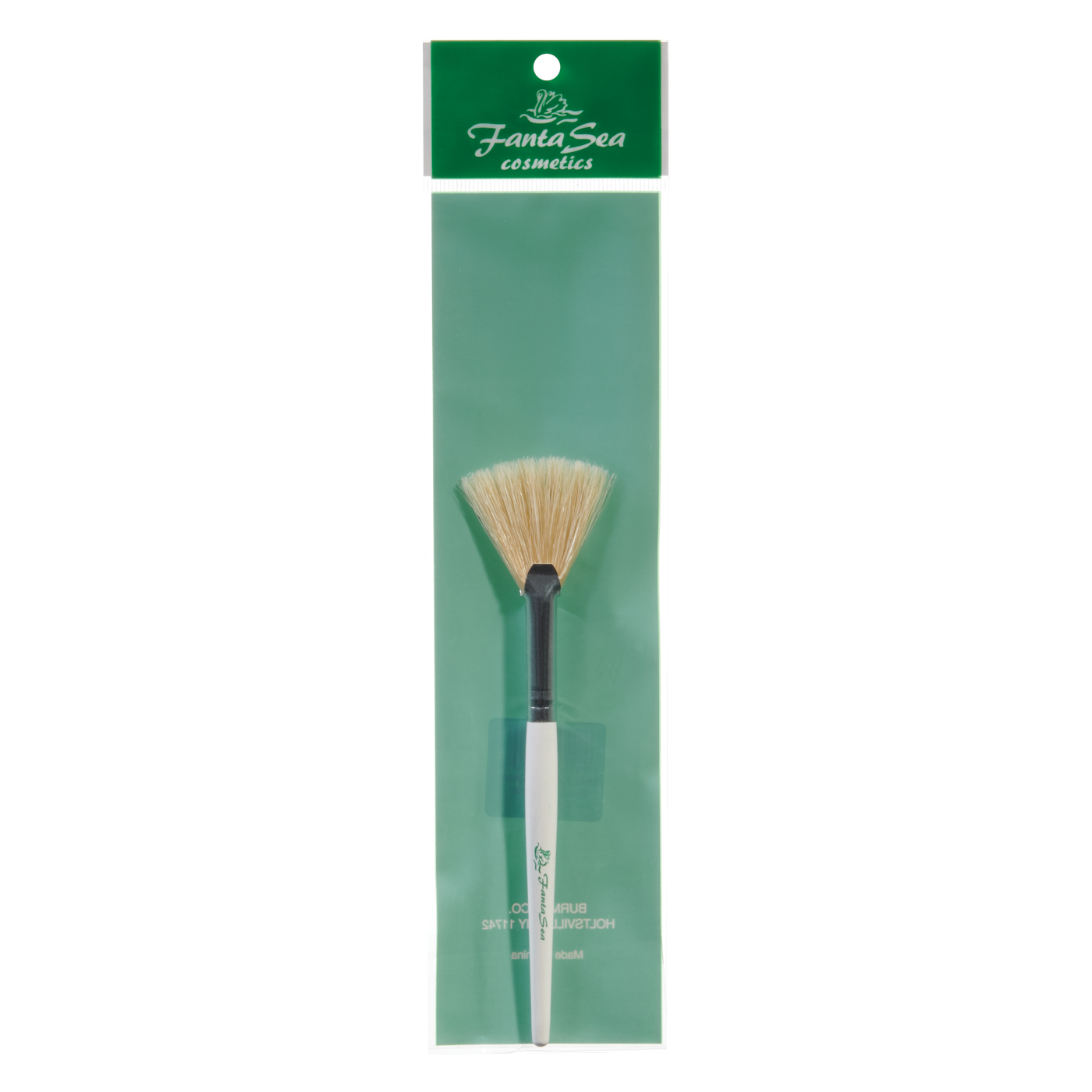 Facial Treatment and Cosmetic Brush - Boar Bristle, 1.5" Fan