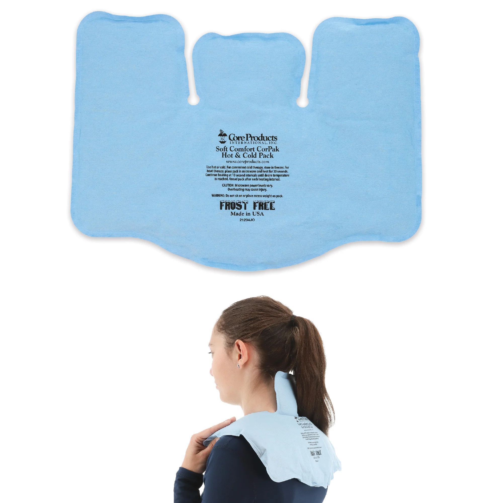 Soft Comfort CorPak Hot & Cold Therapy Pack - 11" x 15" - Tri Sectional