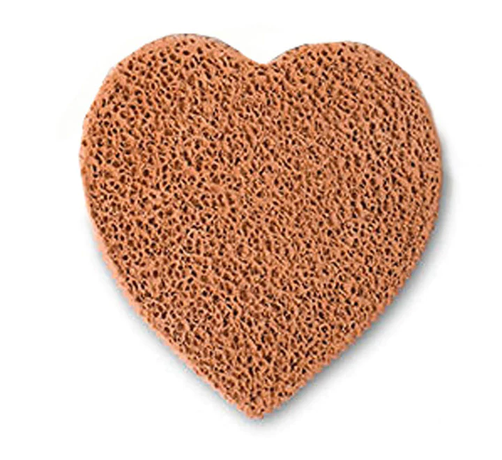 Gilden Tree Heart-Shaped Terra Cotta Foot Scrubbie