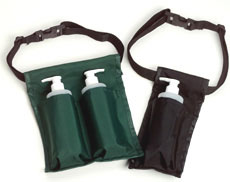 Double Massage Oil Holster With 2 Pump Bottles