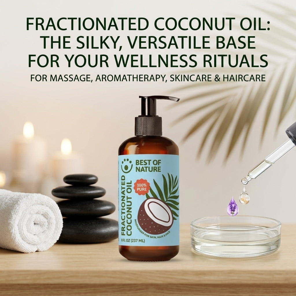 Best of Nature 100% Pure & Natural Fractionated Coconut Massage & Body OIl