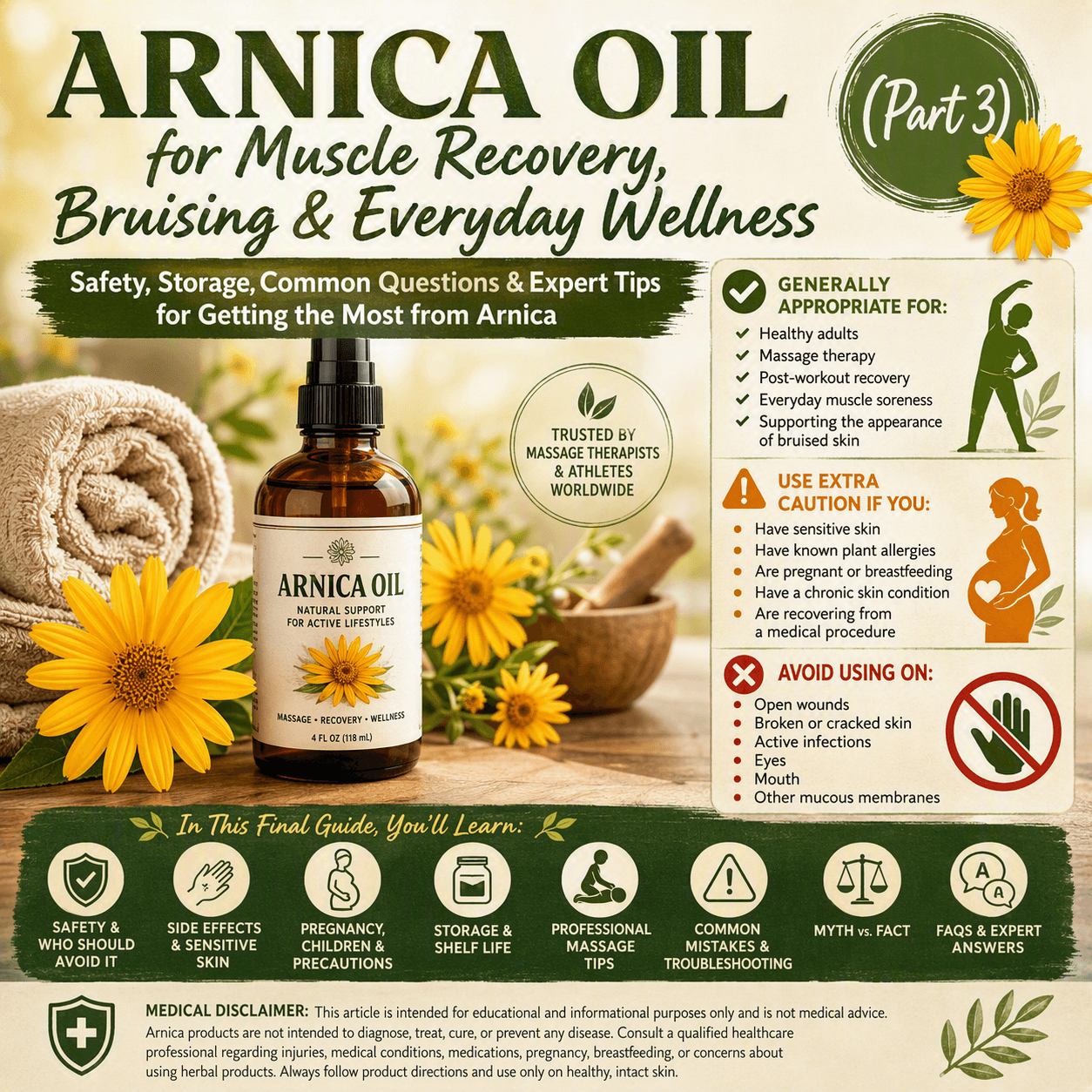 Arnica Oil for Muscle Recovery, Bruising, Everyday Health