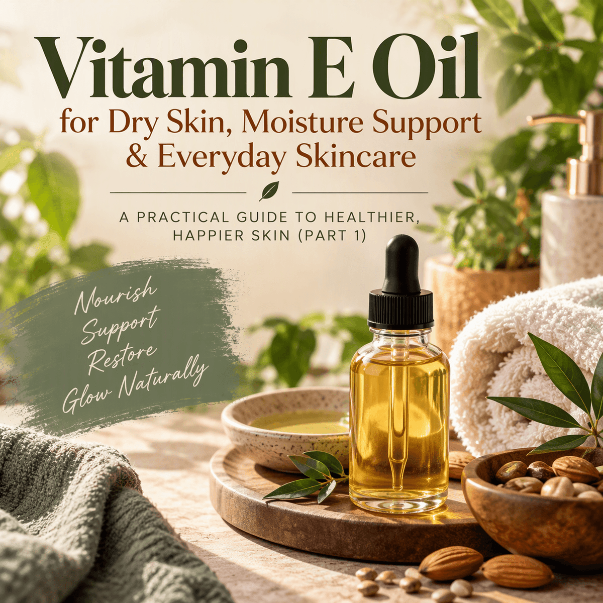 Vitamin E Oil for Dry Skin, Moisture Support & Everyday Skincare