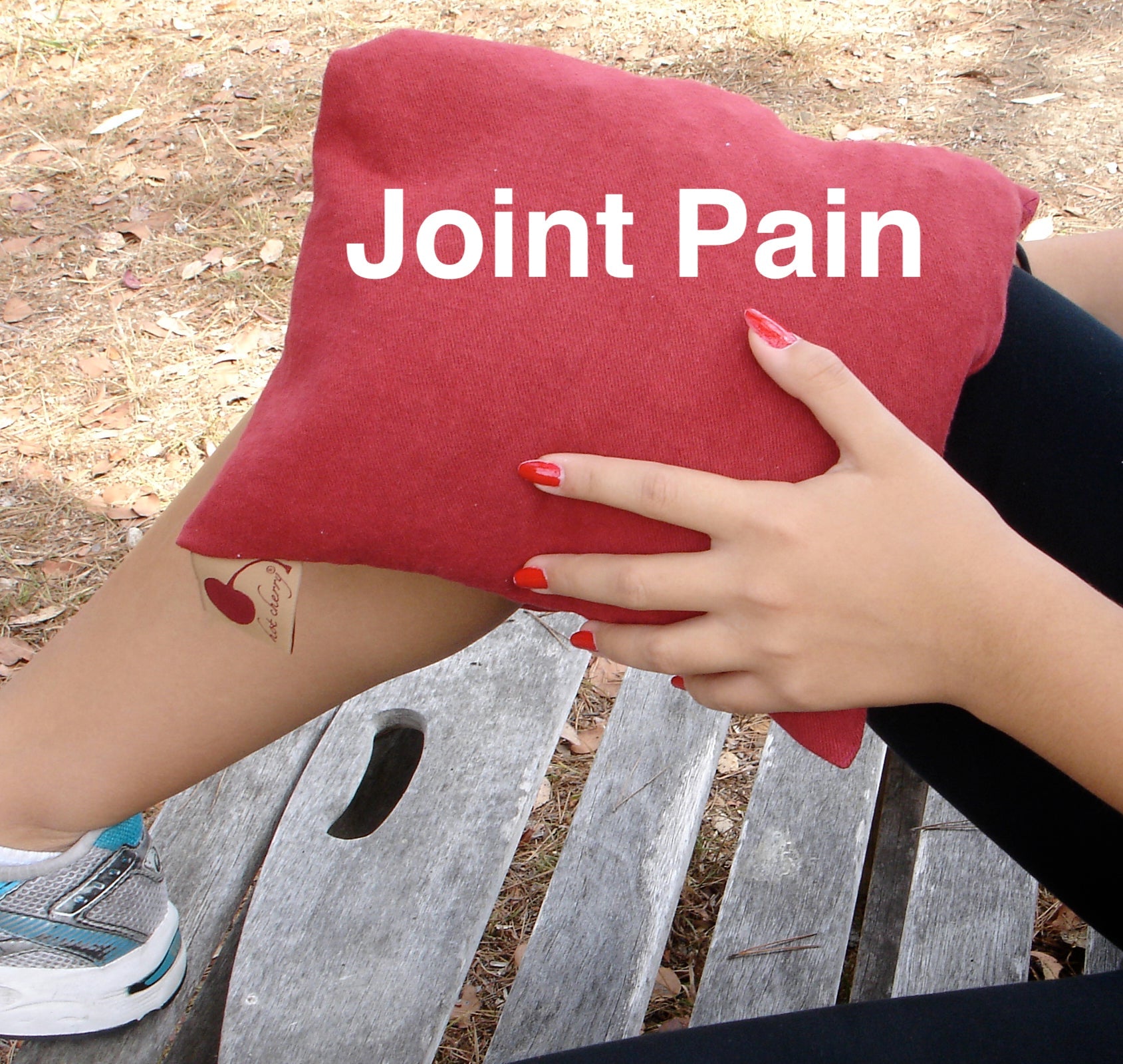 Hot Cherry Double Square Pillow in Plush Red Ultra-Suede - Natural Hot and Cold Therapy Pack