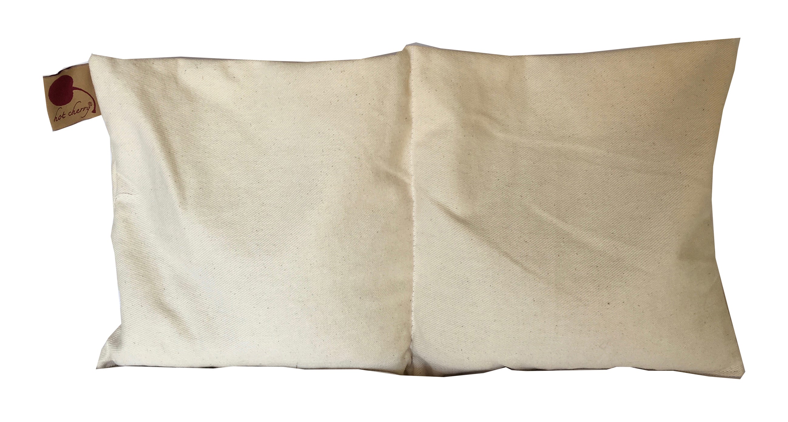 Hot Cherry Double Square Pillow in Natural Denim - Natural Hot and Cold Therapy Pack