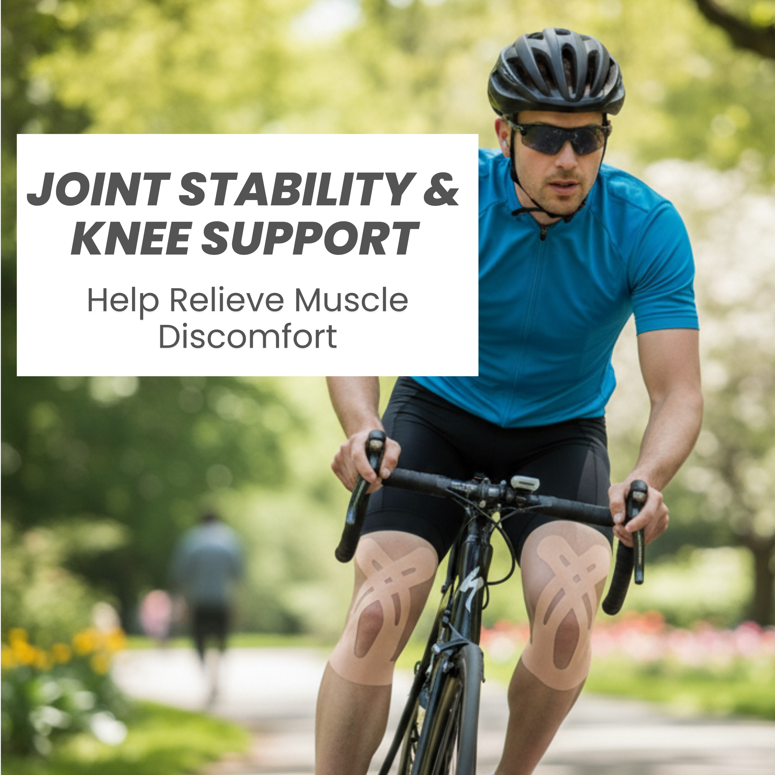 Tape N Go Precut Kinesiology Tape for Knee Support, 12 Pack