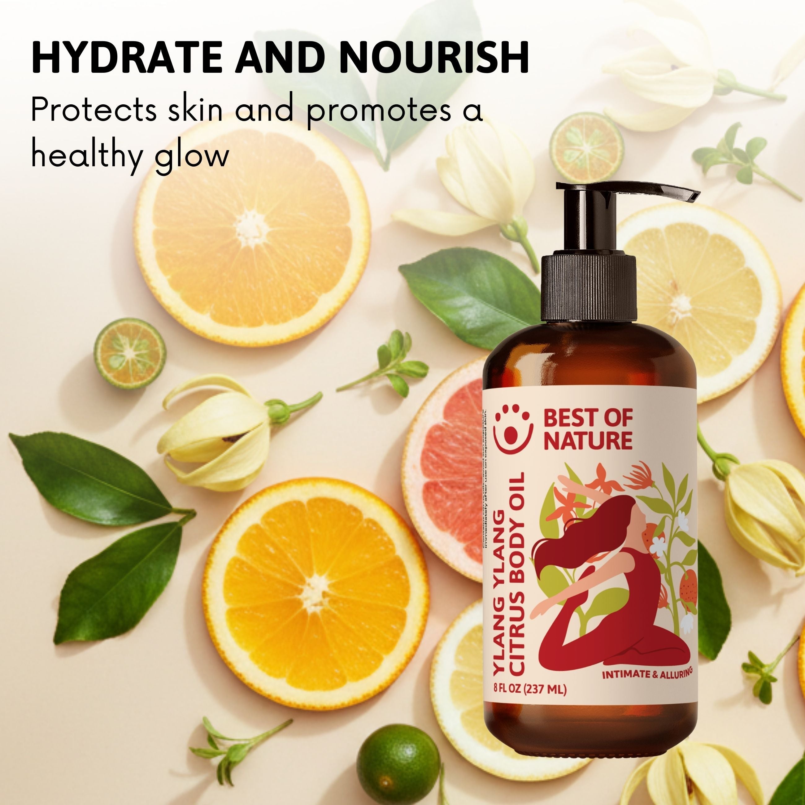 Best of Nature Ylang Ylang Citrus Aromatherapy Massage & Body Oil