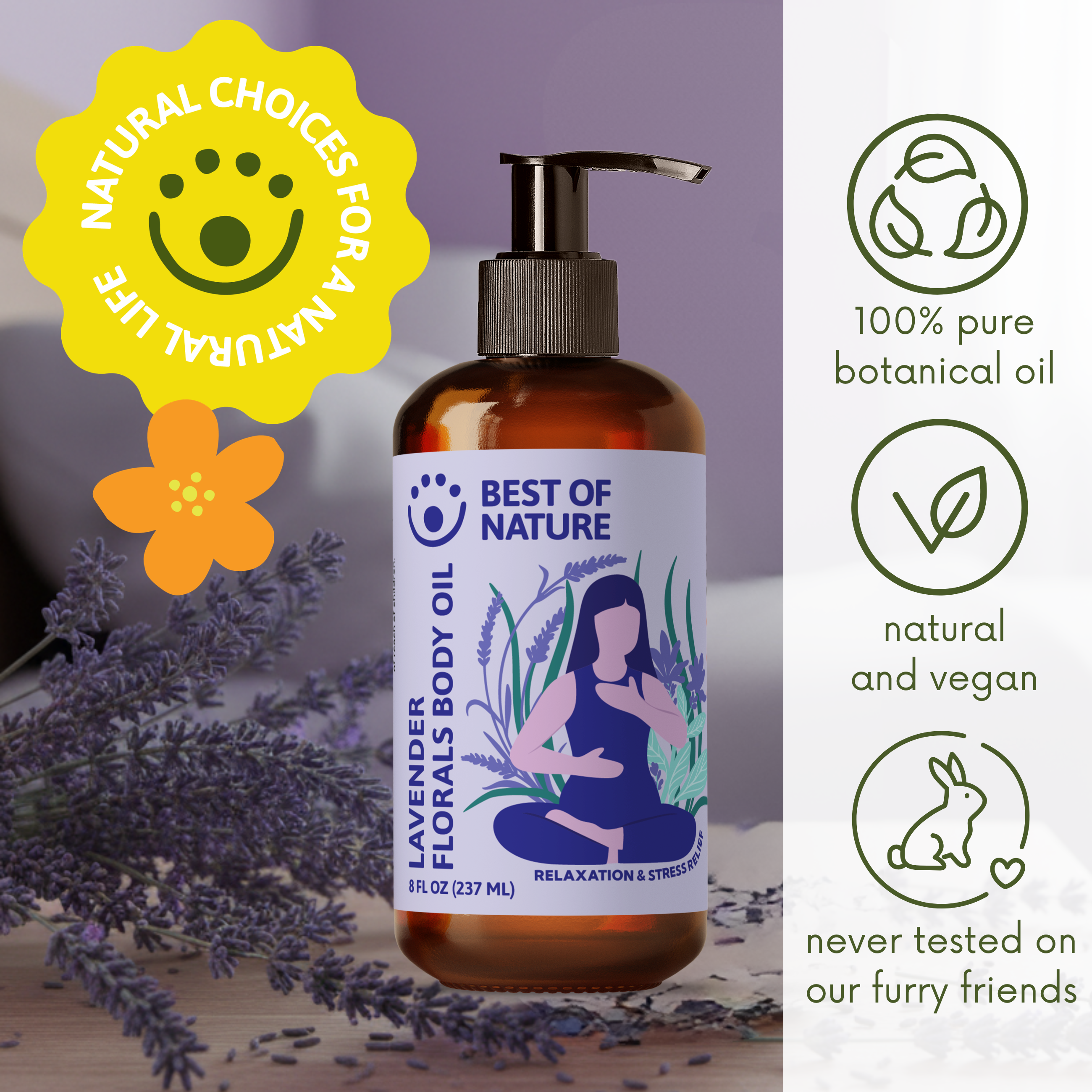 Lavender Florals (formerly Tranquility) Aromatherapy Massage & Body Oil