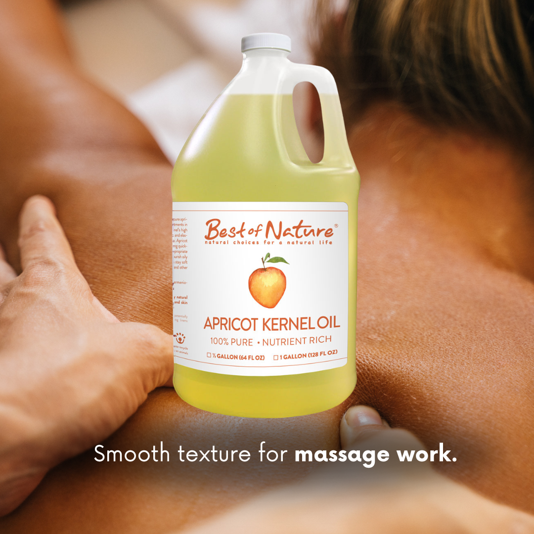 Best of Nature Apricot Kernel Massage & Body Oil - 100% Pure