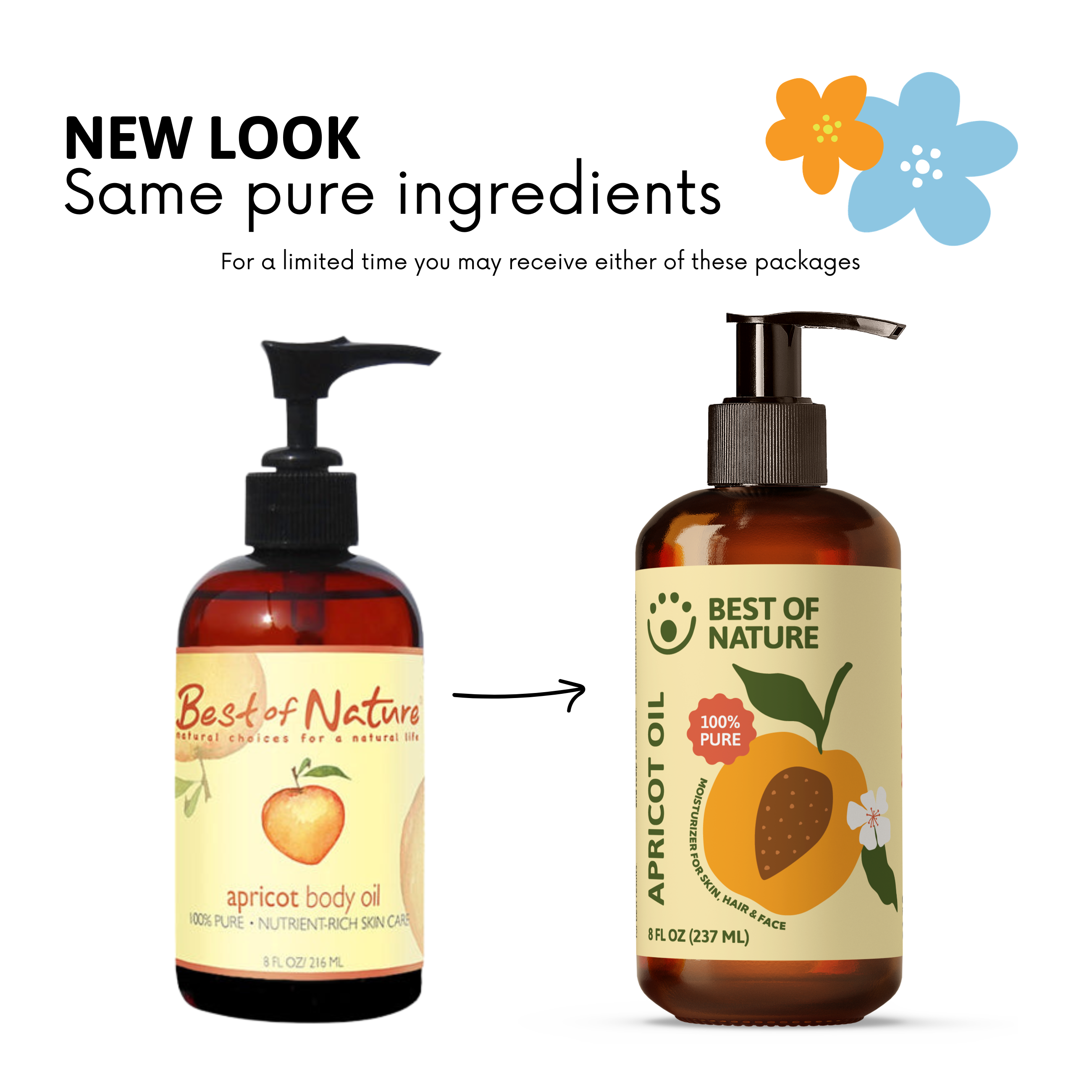 Best of Nature Apricot Kernel Massage & Body Oil - 100% Pure