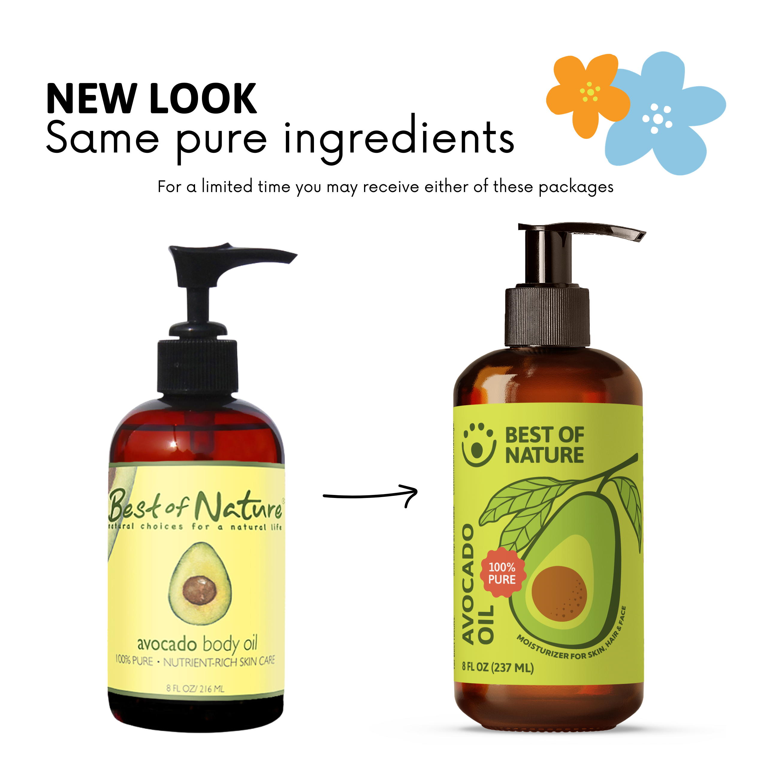 Best of Nature Avocado Massage & Body Oil - 100% Pure