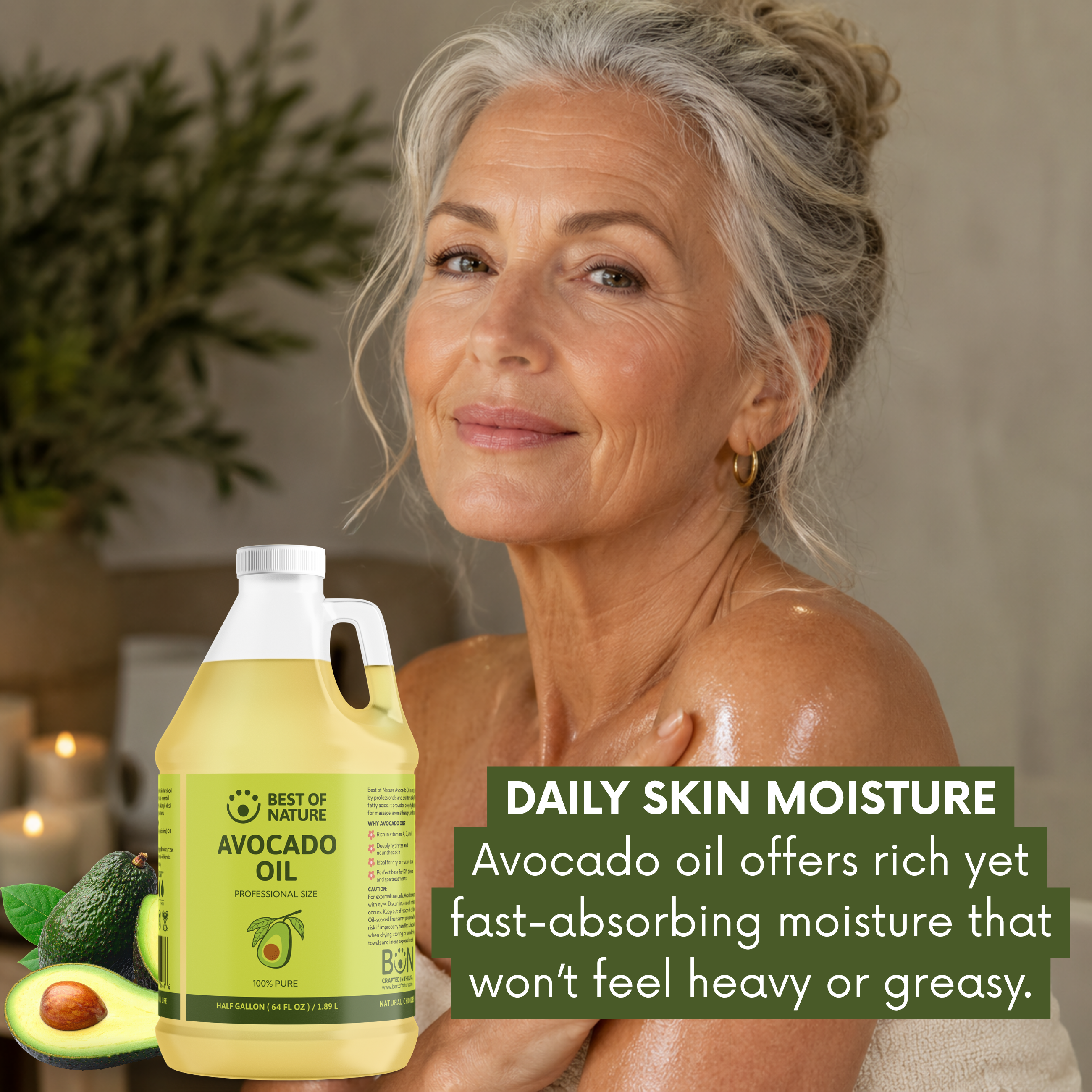 Best of Nature Avocado Massage & Body Oil - 100% Pure
