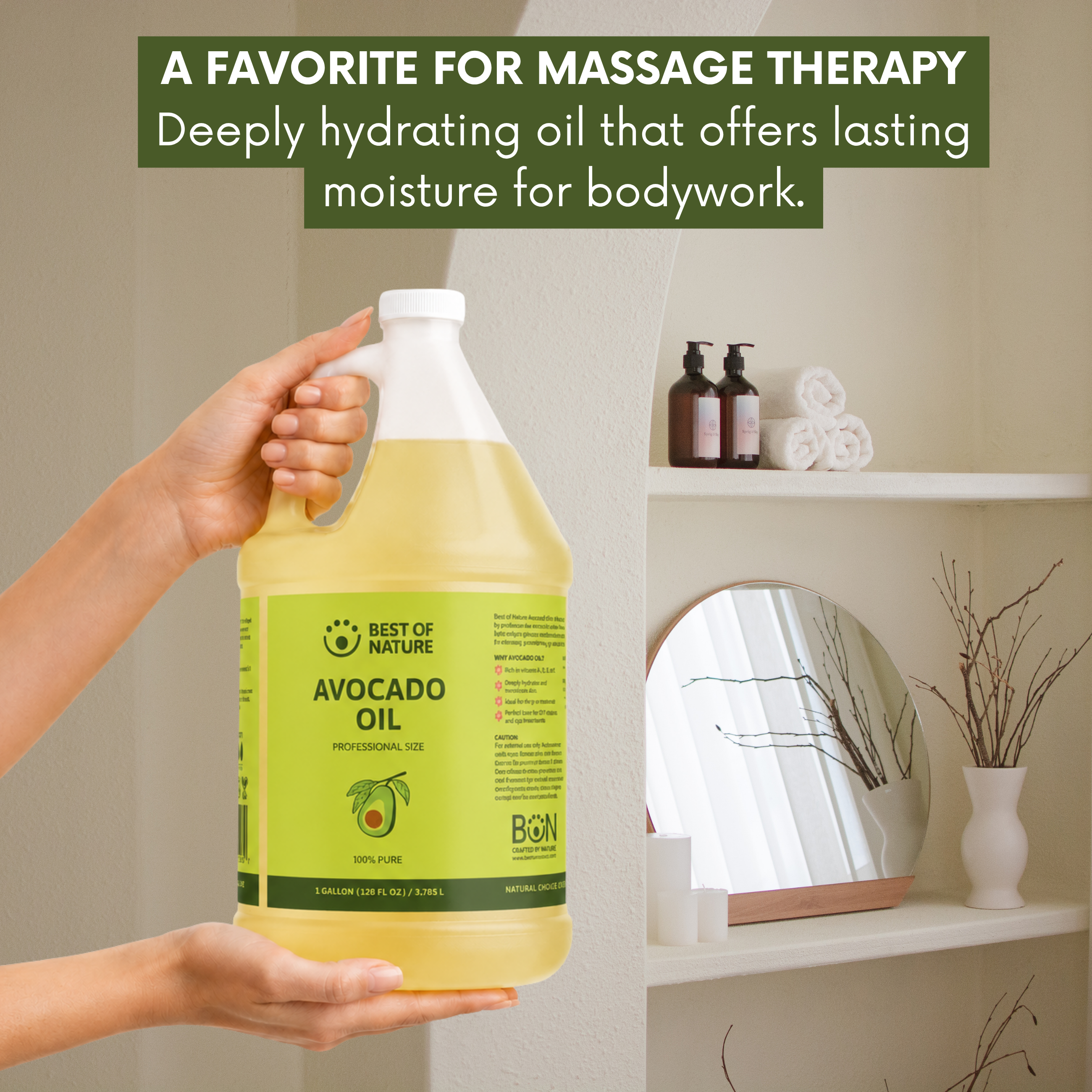 Best of Nature Avocado Massage & Body Oil - 100% Pure