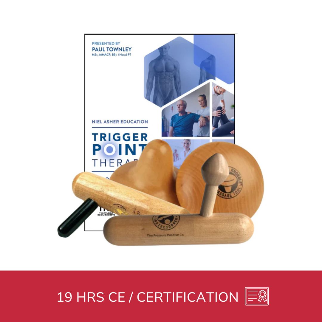 NAT Trigger Point Therapy Certification Course - 19 CE Hours + 4 Wood Crafted Pressure Tools