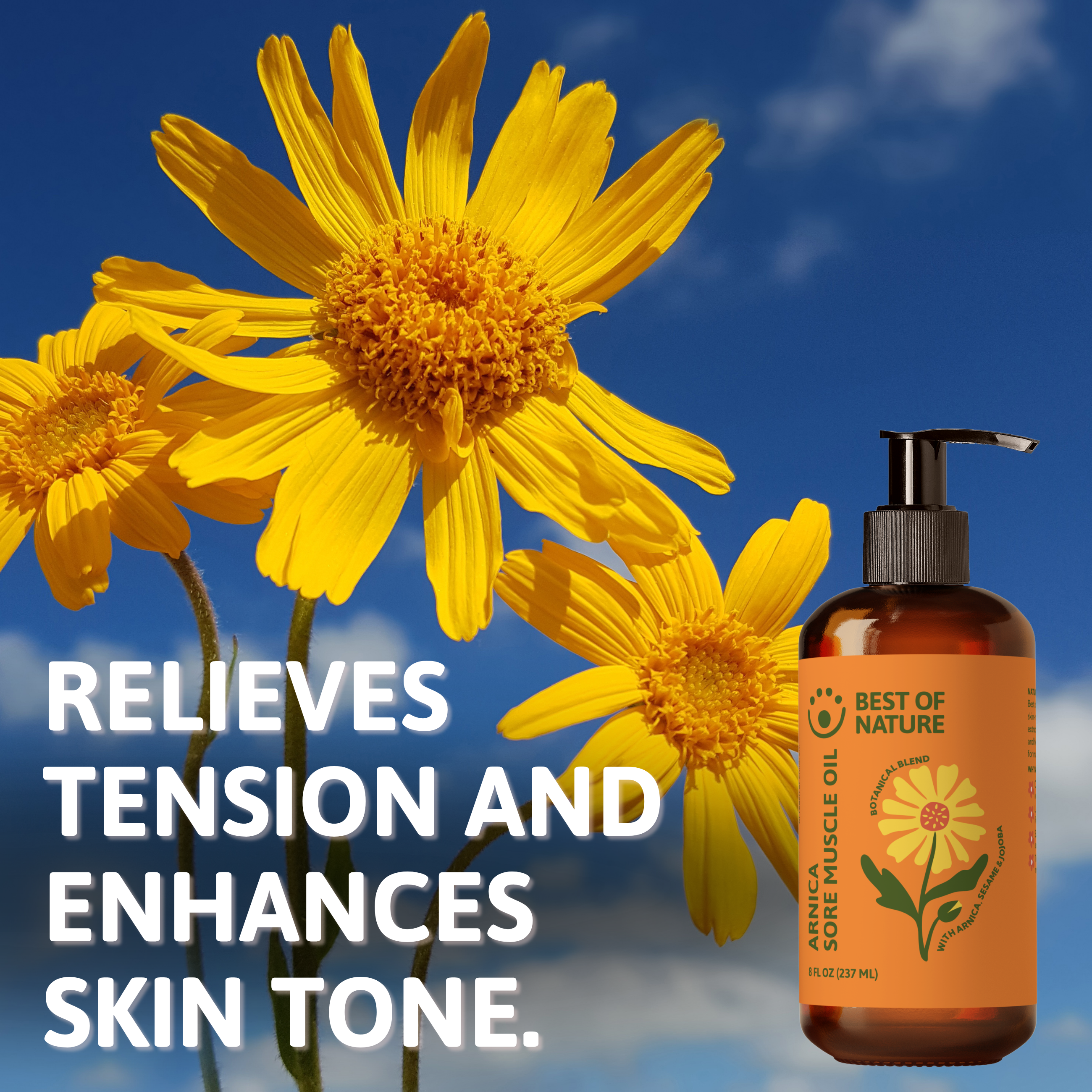Best of Nature  Therapeutic Arnica Sore Muscle Massage & Body Oil (formerly Arnica Blend)