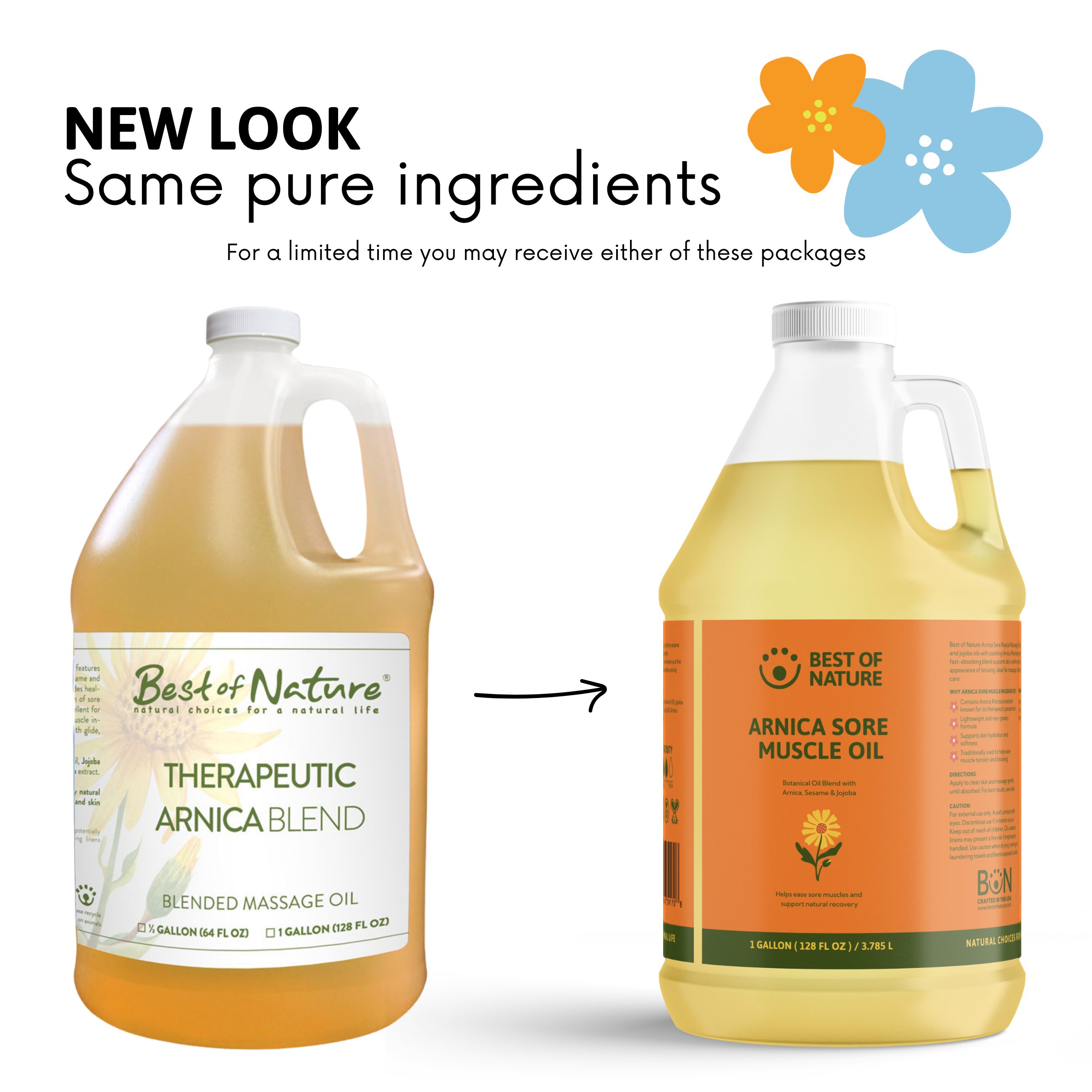 Best of Nature  Therapeutic Arnica Sore Muscle Massage & Body Oil (formerly Arnica Blend)