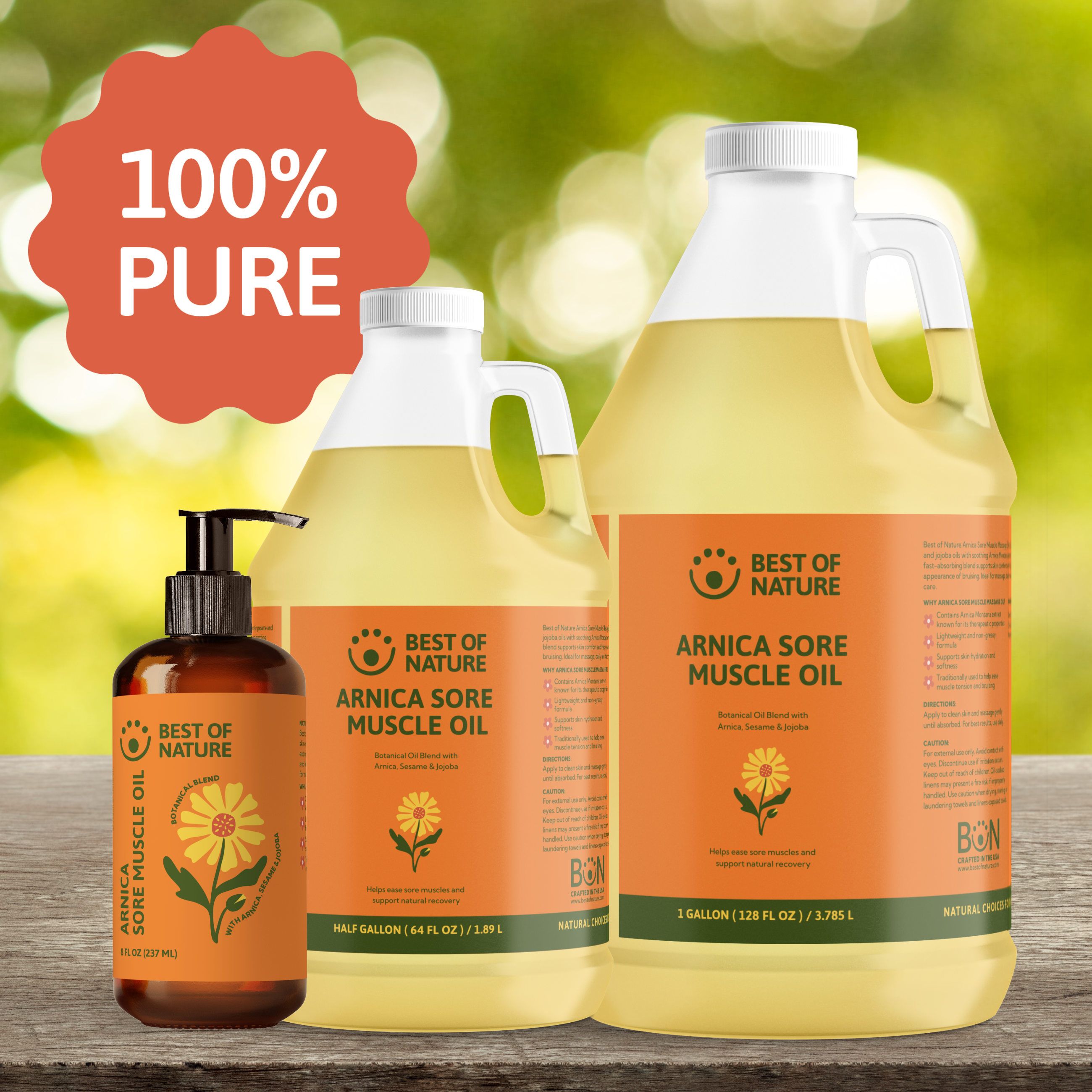 Best of Nature  Therapeutic Arnica Sore Muscle Massage & Body Oil (formerly Arnica Blend)