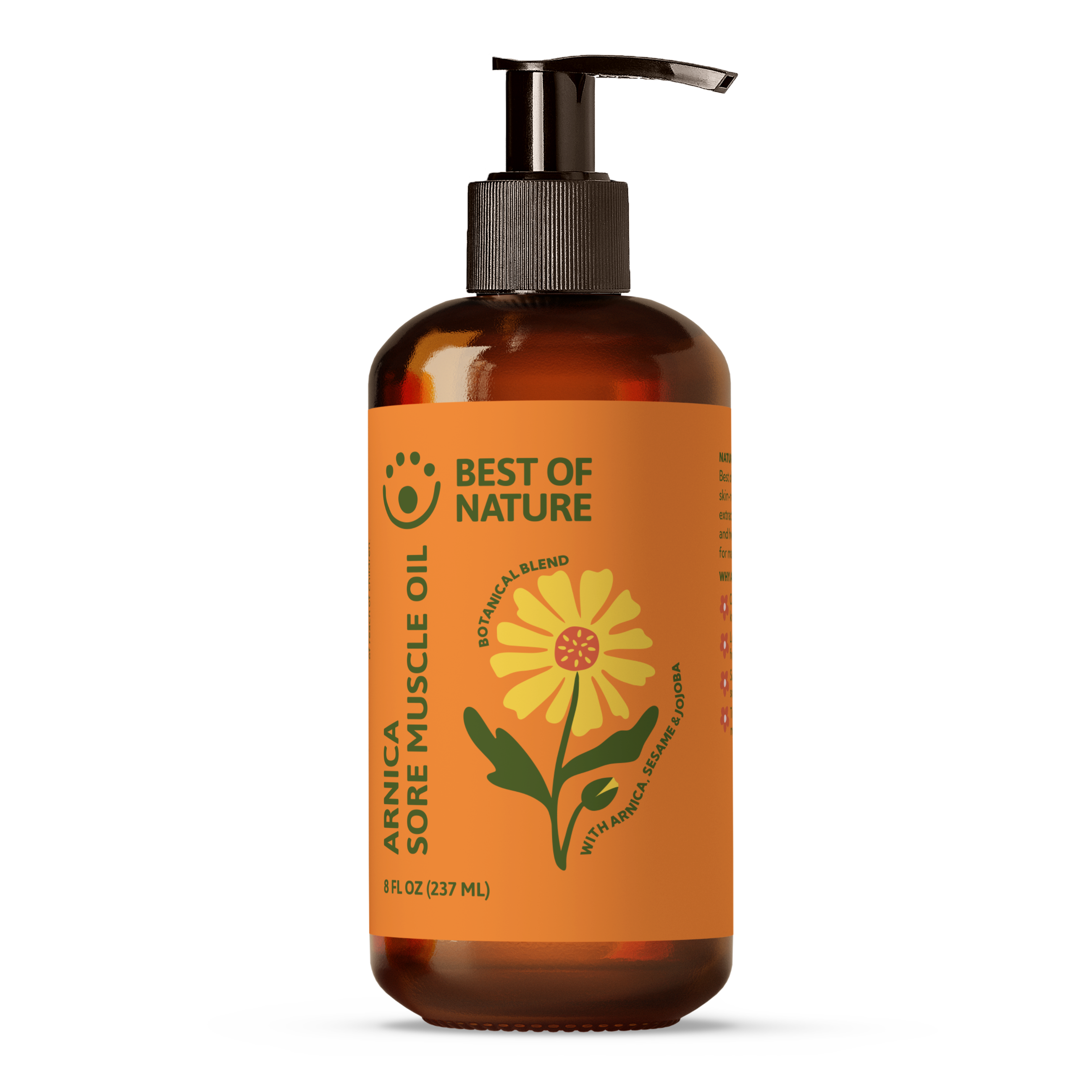 Best of Nature  Therapeutic Arnica Sore Muscle Massage & Body Oil (formerly Arnica Blend)