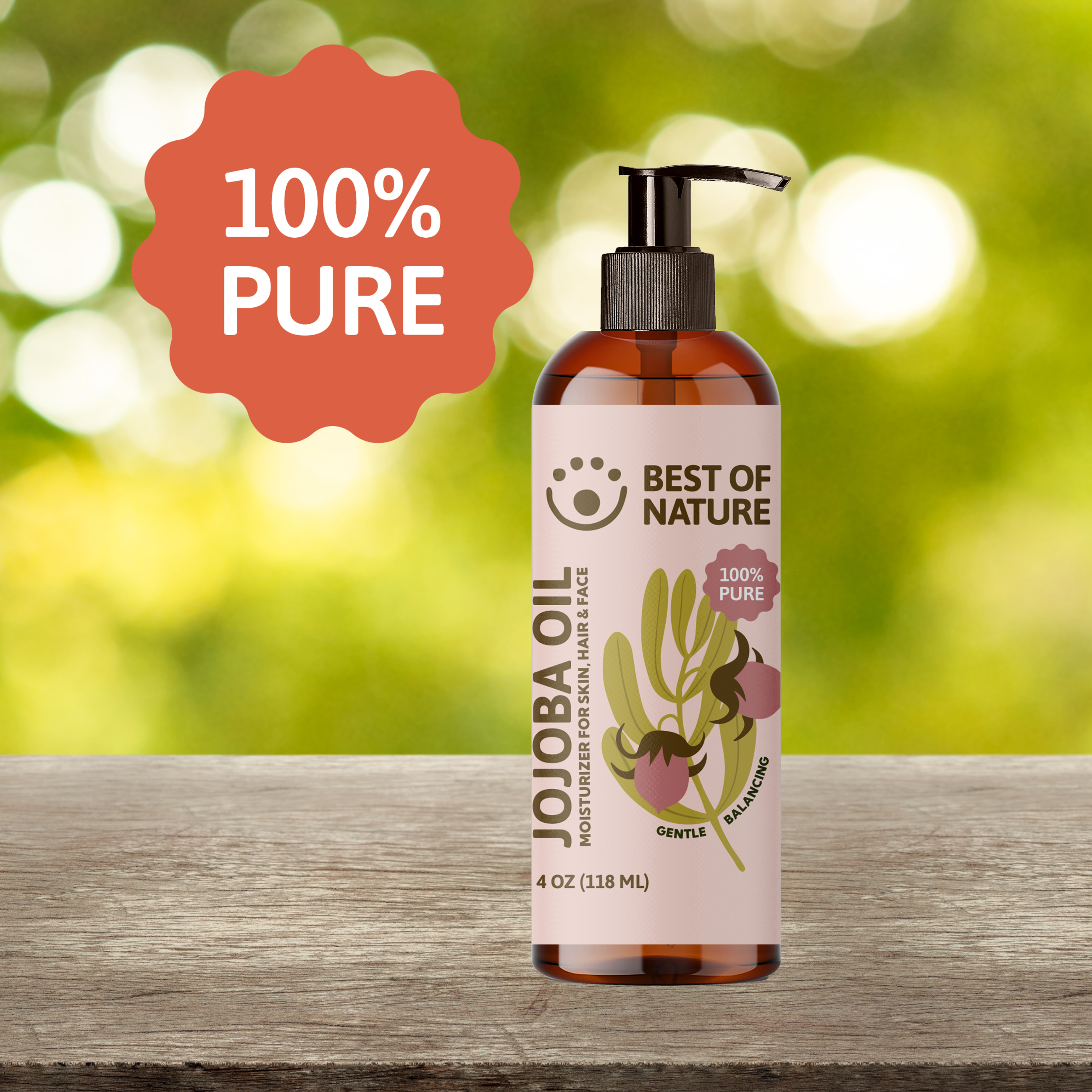 Best of Nature Jojoba Massage & Body Oil (Unrefined)- 100% Pure