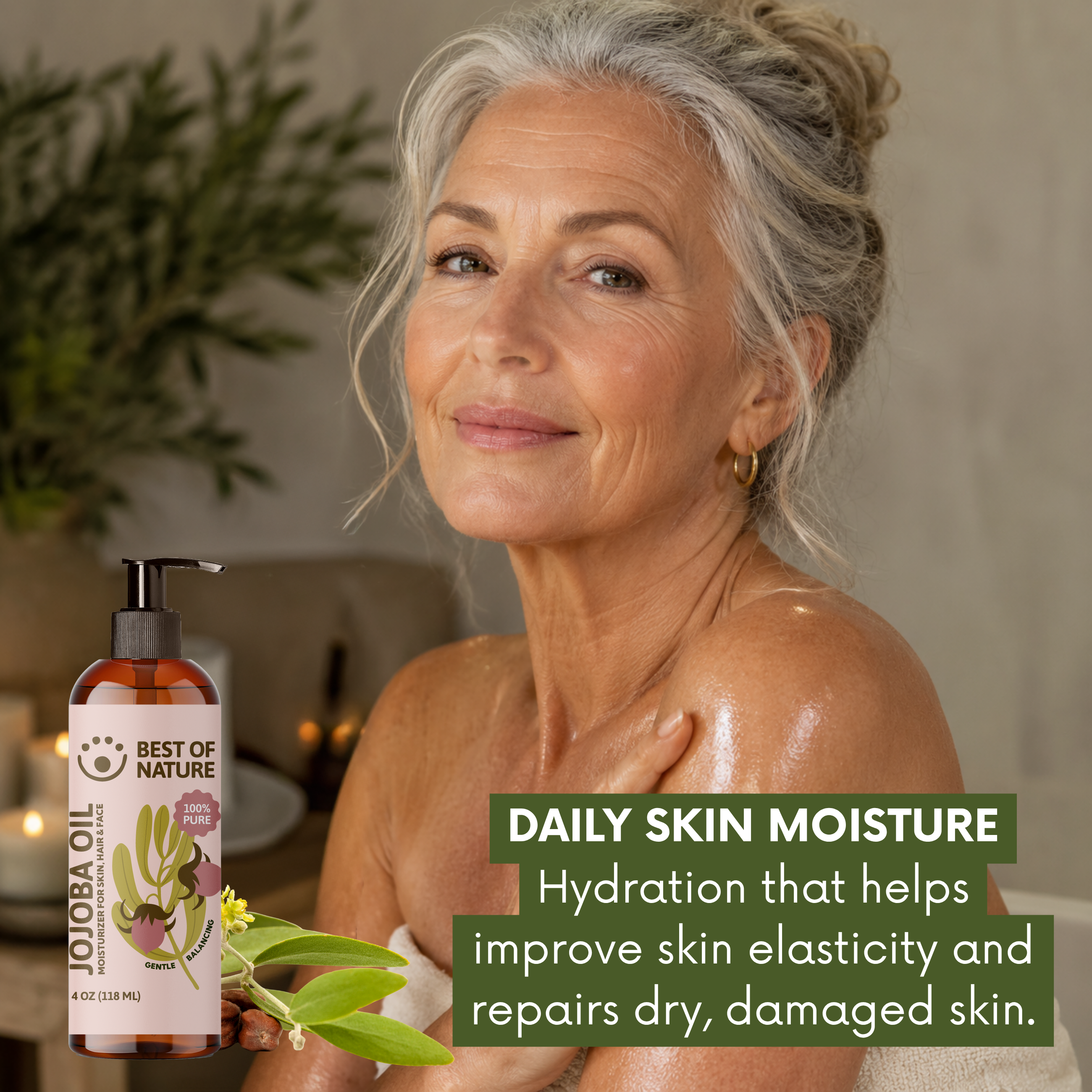 Best of Nature Jojoba Massage & Body Oil (Unrefined)- 100% Pure