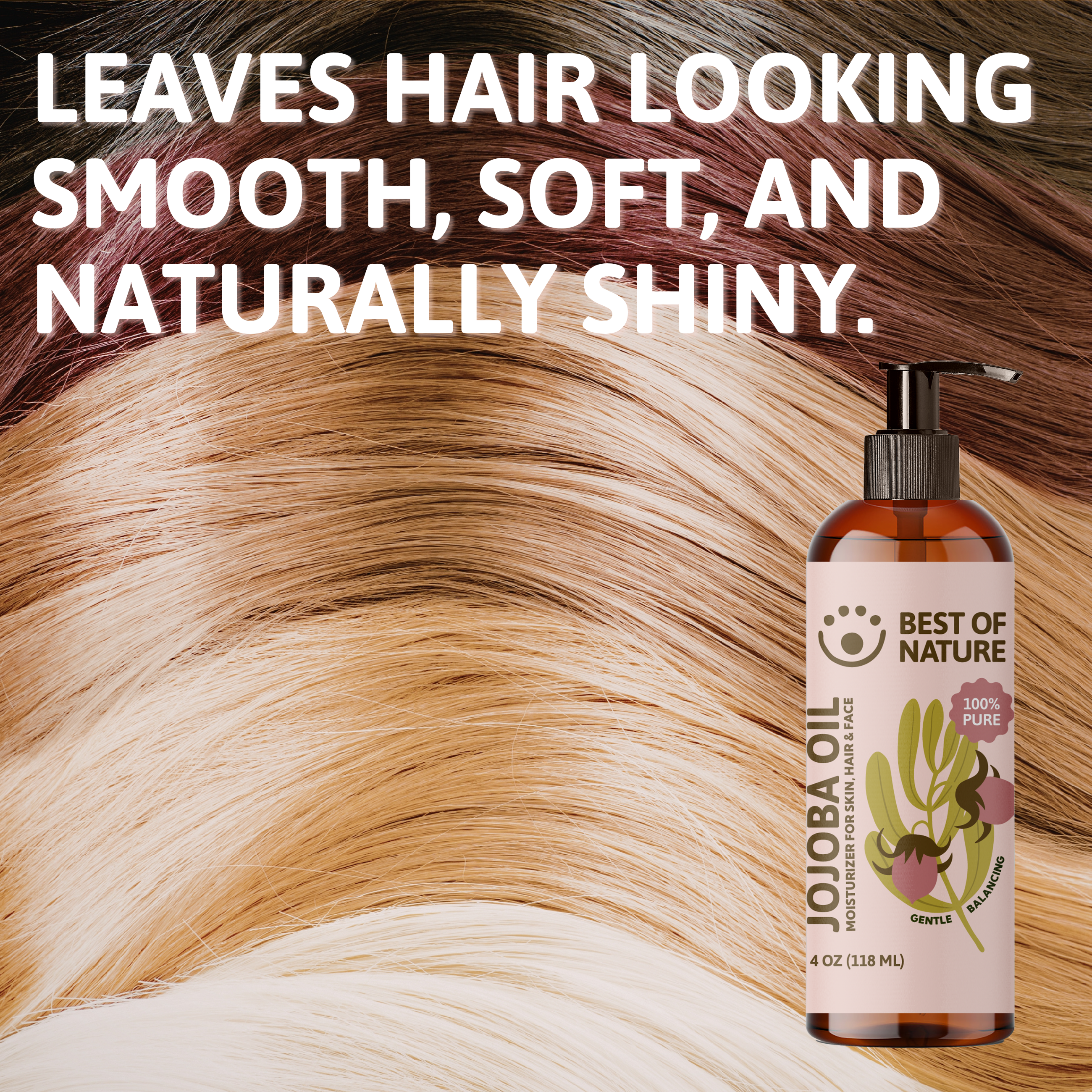 Best of Nature Jojoba Massage & Body Oil (Unrefined)- 100% Pure