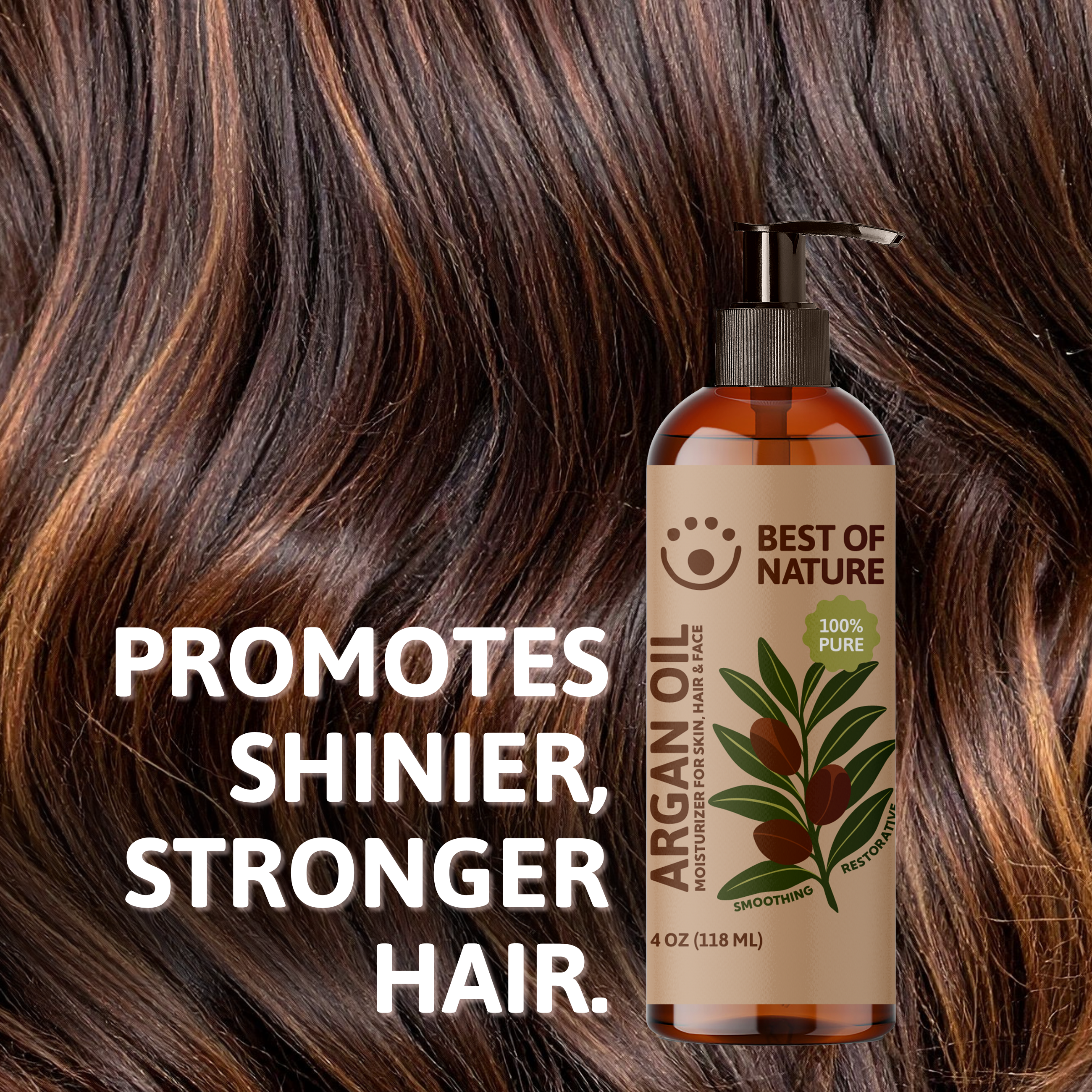 Best of Nature Argan Massage & Body Oil (Moroccan) - 100% Pure