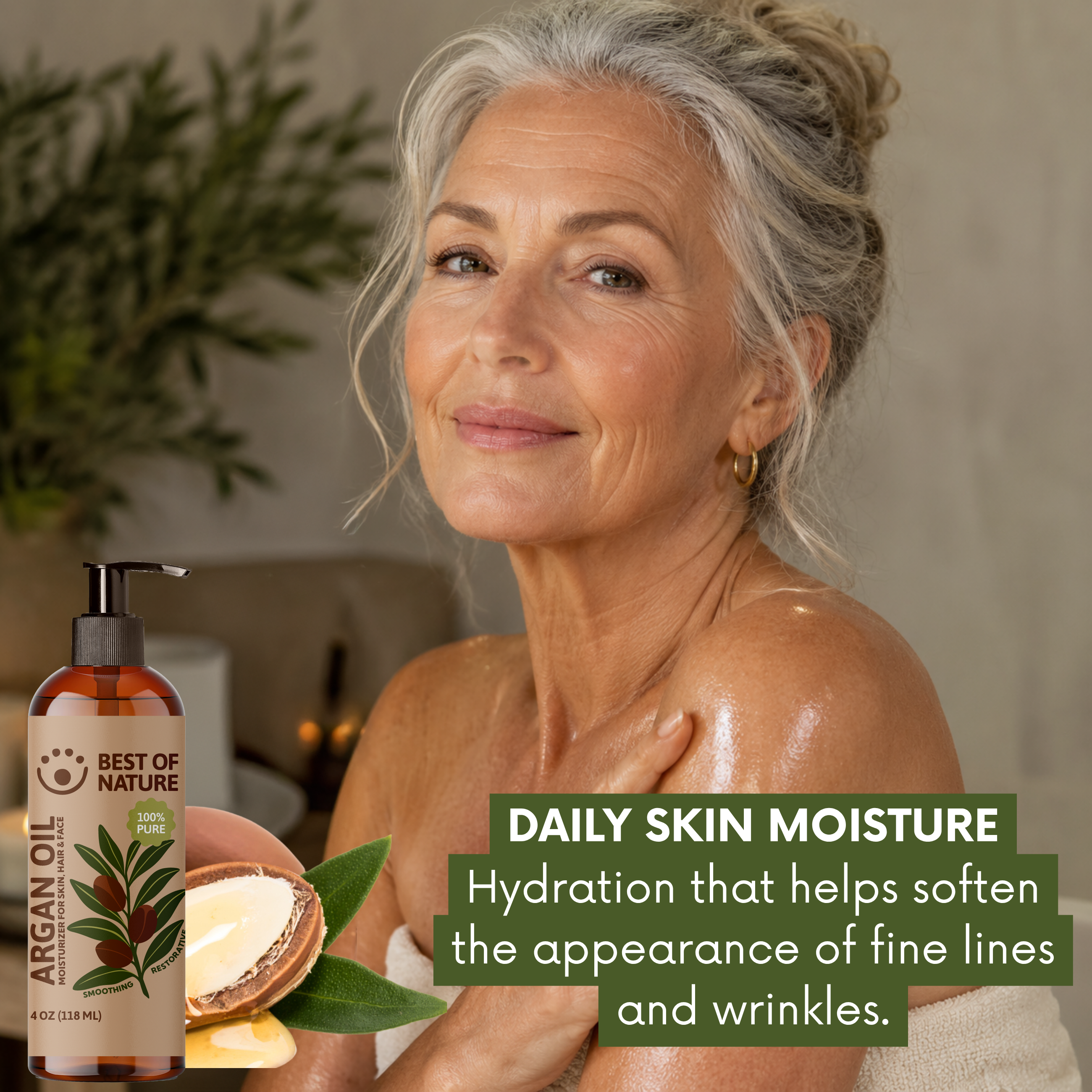 Best of Nature Argan Massage & Body Oil (Moroccan) - 100% Pure