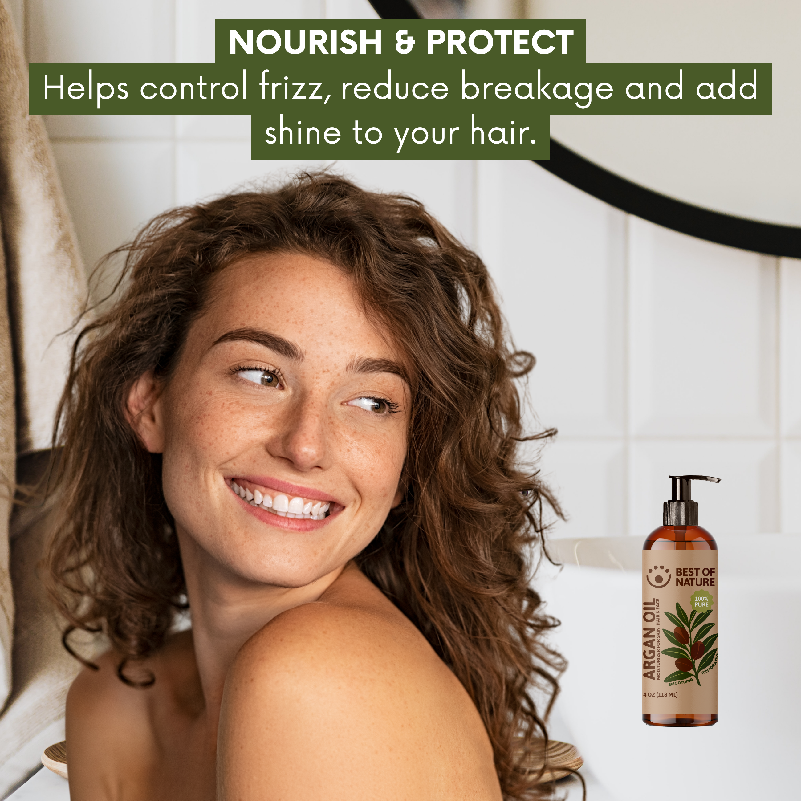 Best of Nature Argan Massage & Body Oil (Moroccan) - 100% Pure