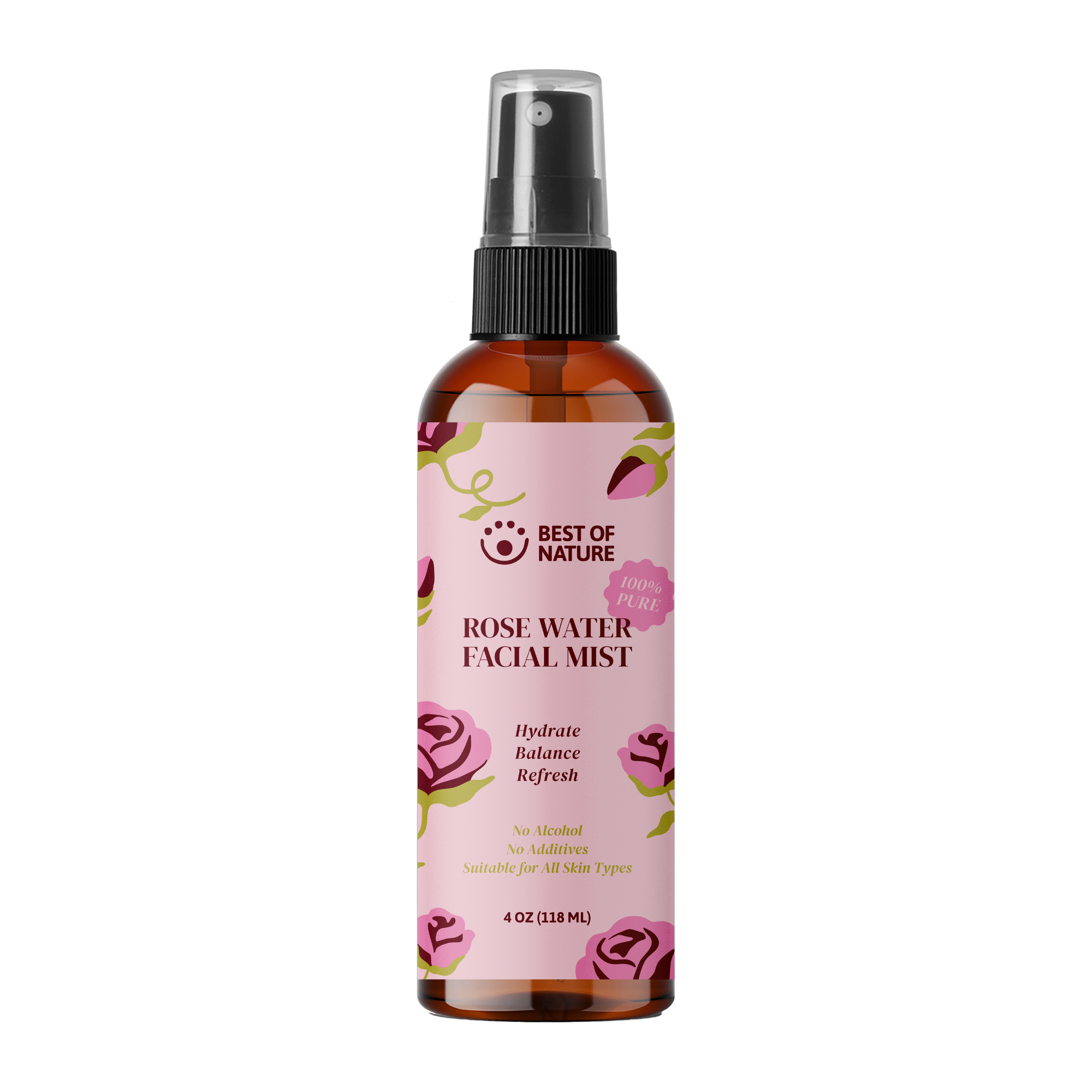 Best of Nature Rose Water Facial Mist - Hydrating Toner
