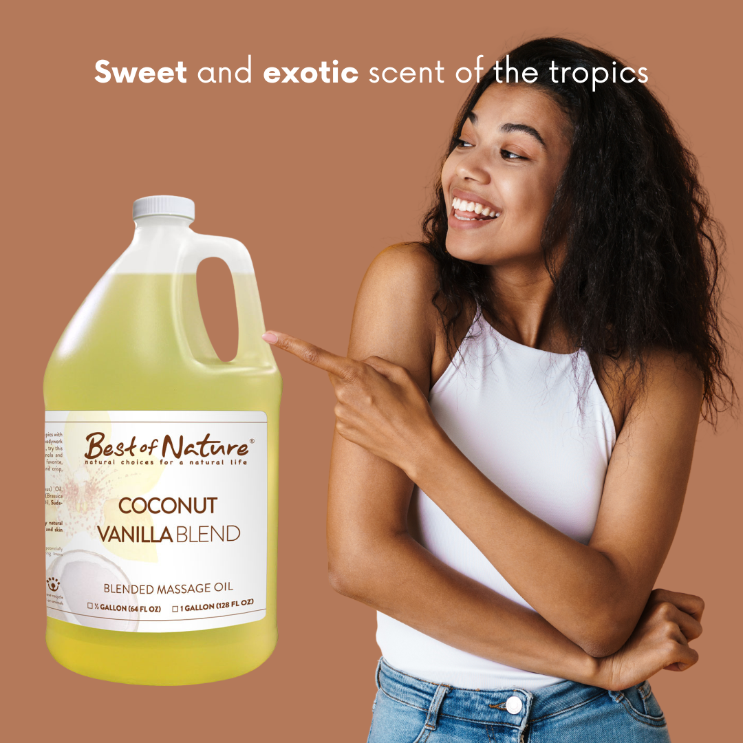 Best of Nature Coconut Vanilla Aromatherapy Massage & Body Oil