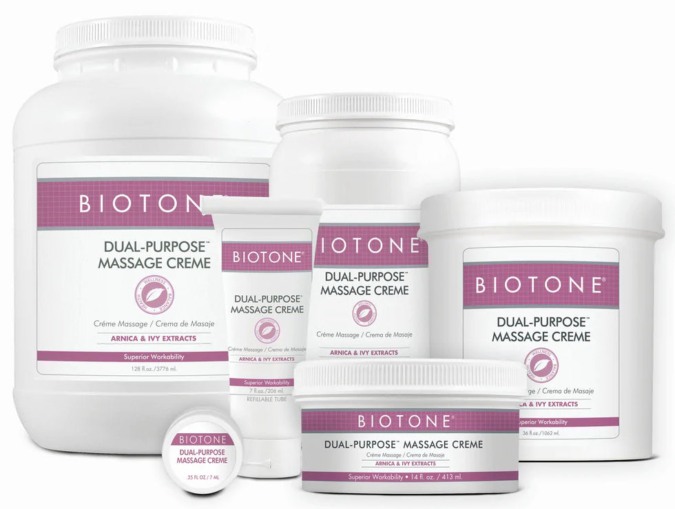  Biotone Massage Oil Lotion Cream Gel - Dual Purpose Creme