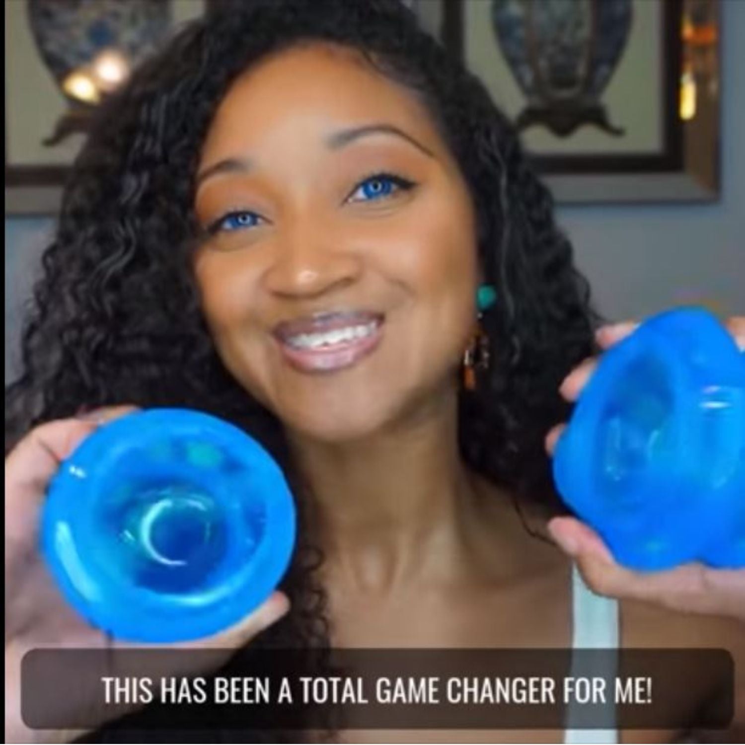 EDGE™ Cupping Therapy Set Blue, 4 Cups
